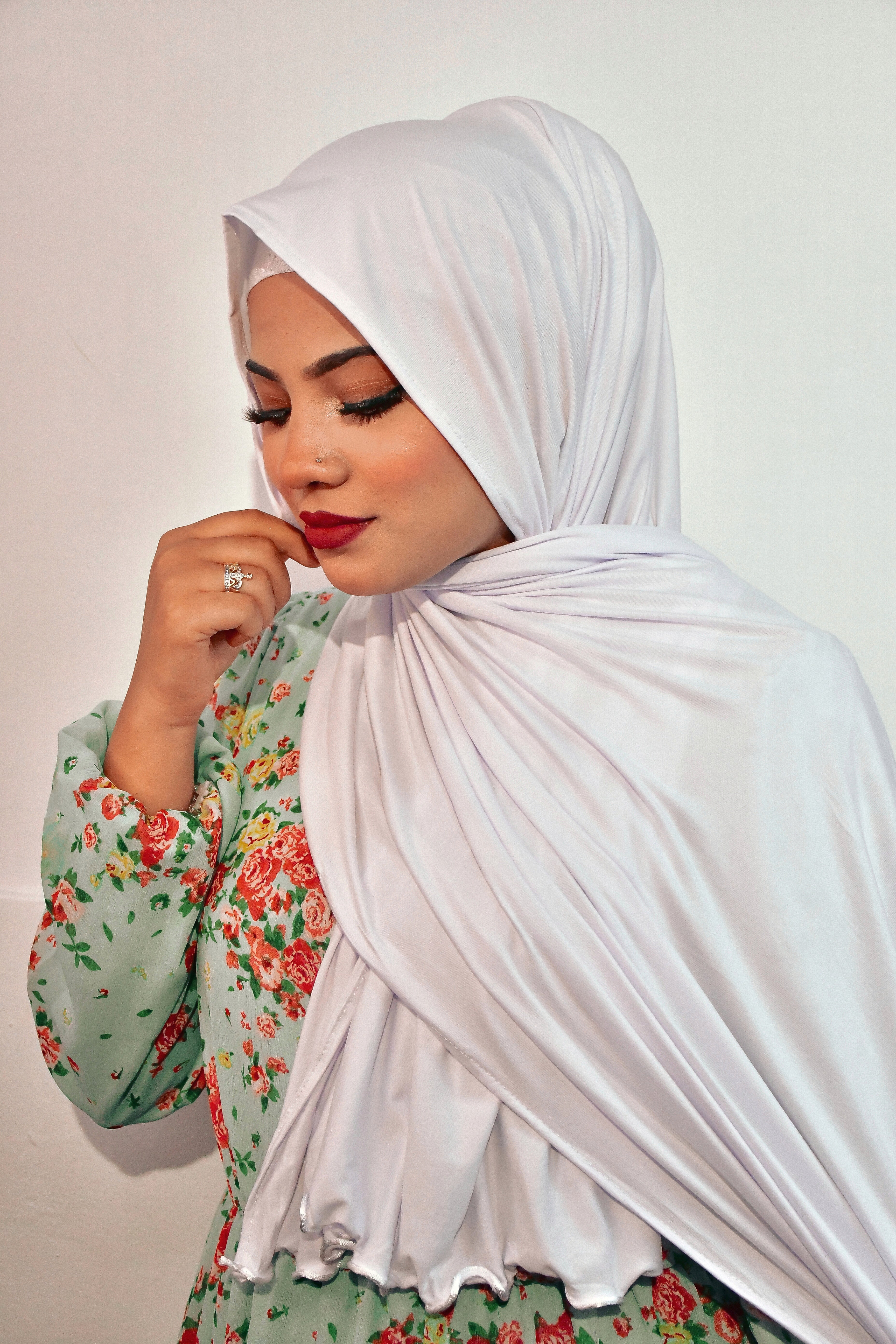 Jersey Hijab Tutorial No Pin Hijab Bamboo Jersey Hijab (NO PINS