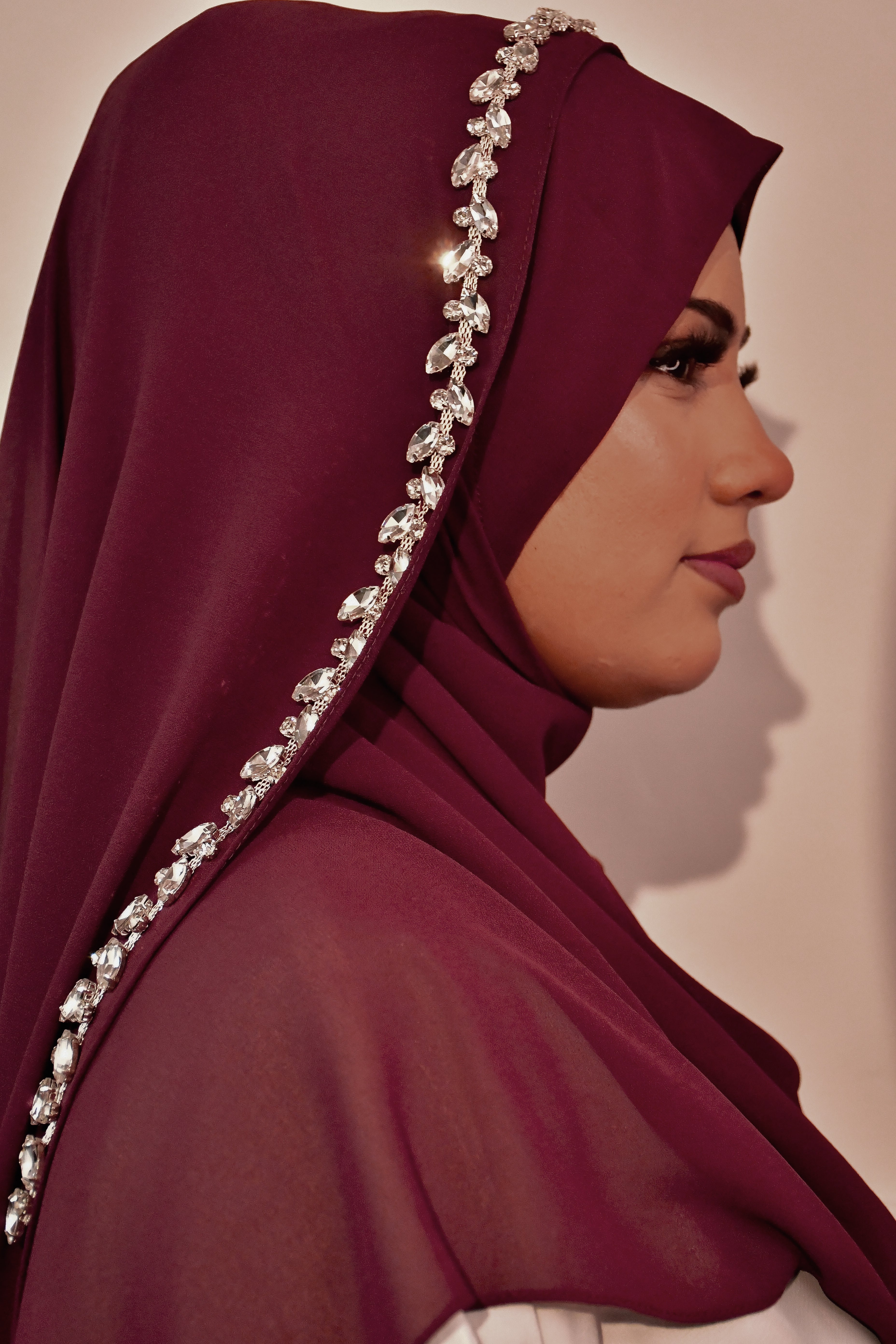 Instant Ready To Wear/ Makhni Style Luxury Premium Handwork Hijab