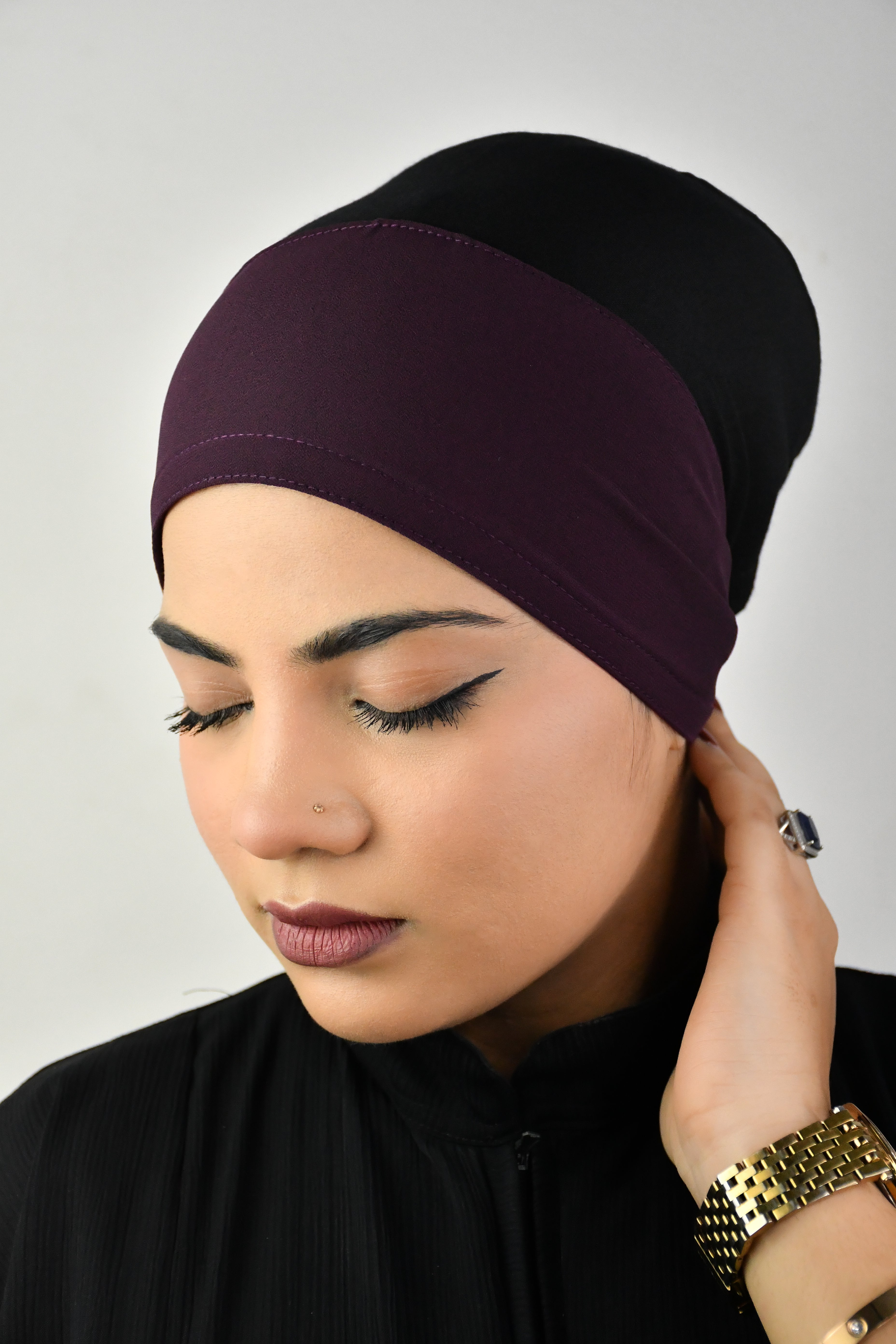 Cotton Bonnet Tie Back Hijab Cap - Main Image