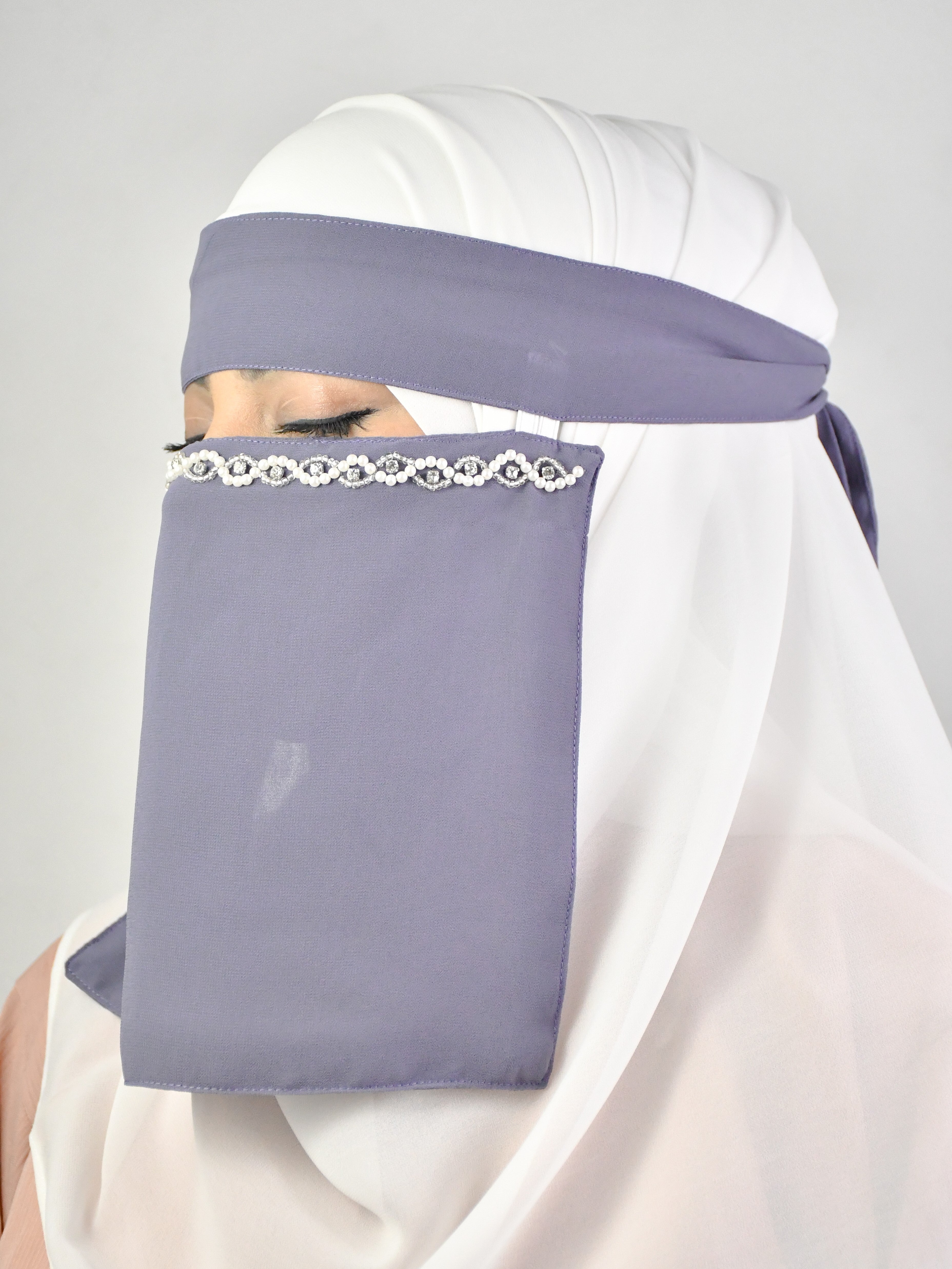 Handwork Bridal  Party Wear Short Saudi Imported Niqab