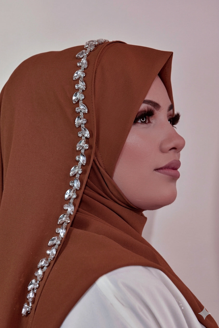 Instant - Ready To Wear/ Makhni Style Luxury Premium Handwork Hijab