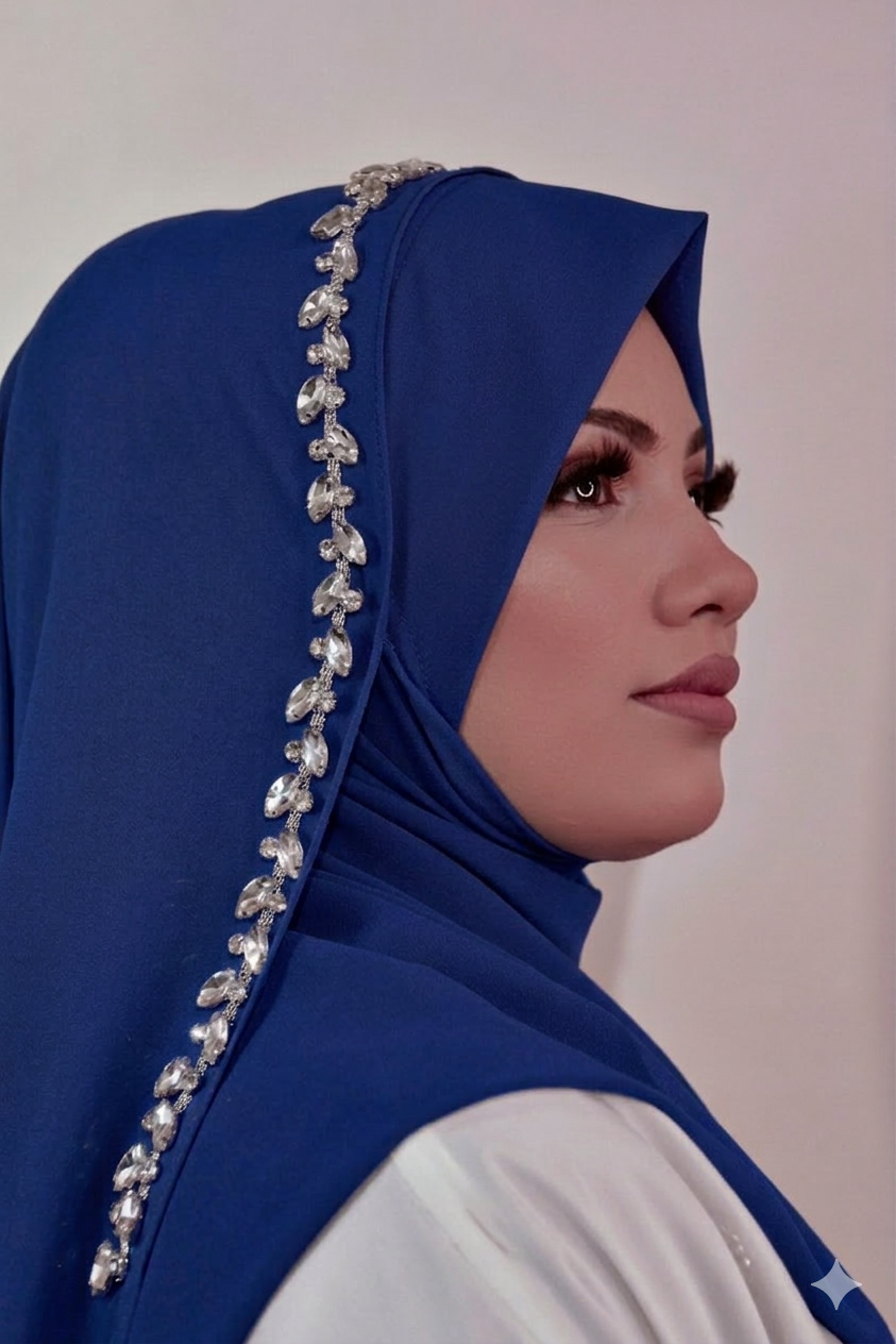 Instant - Ready To Wear/ Makhni Style Luxury Premium Handwork Hijab