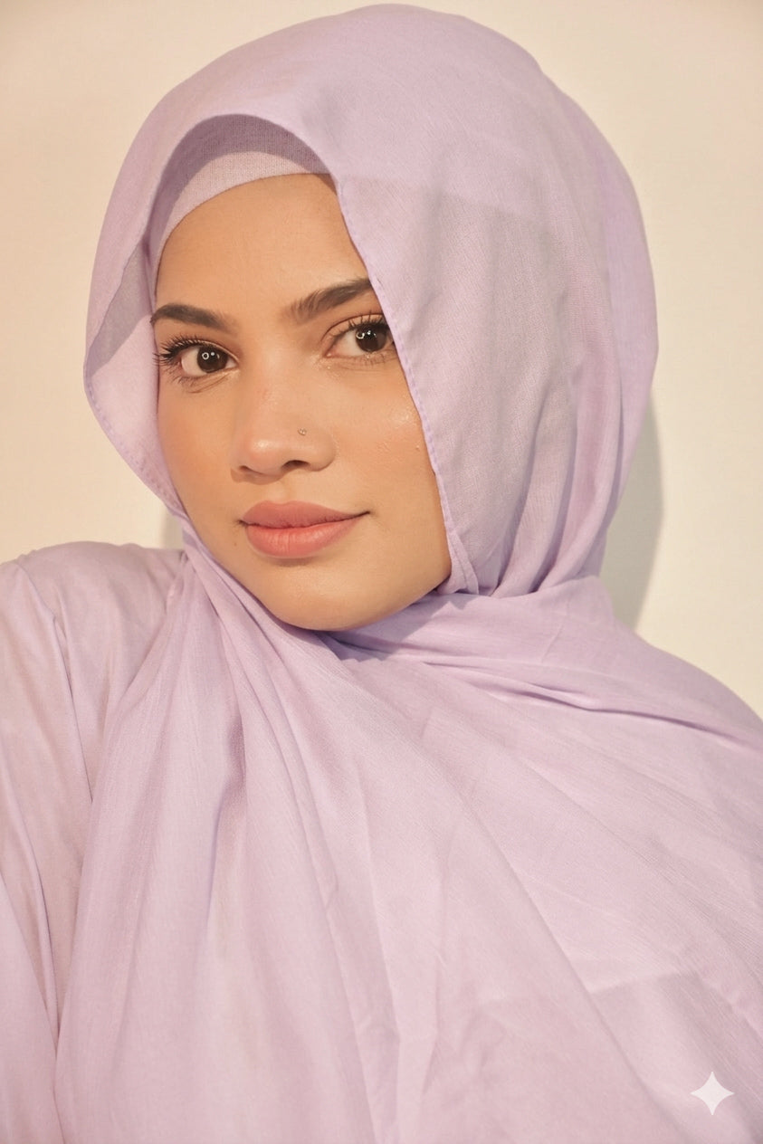 Lightweight Modal Cotton Hijabs – Breathable 2 Meter & Non-Sheer