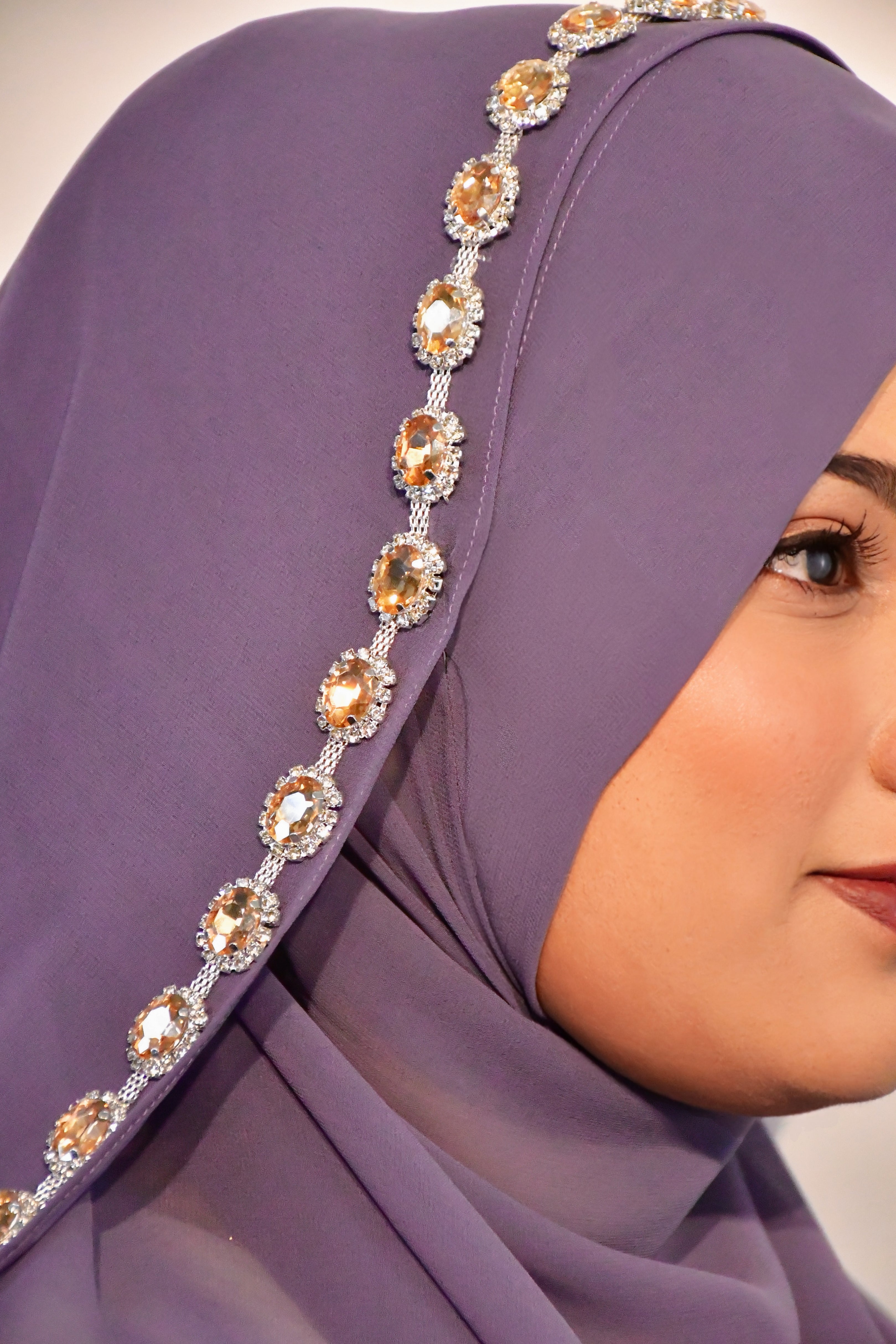Instant - Ready To Wear/ Makhni Style Luxury Premium Diamond Hijab
