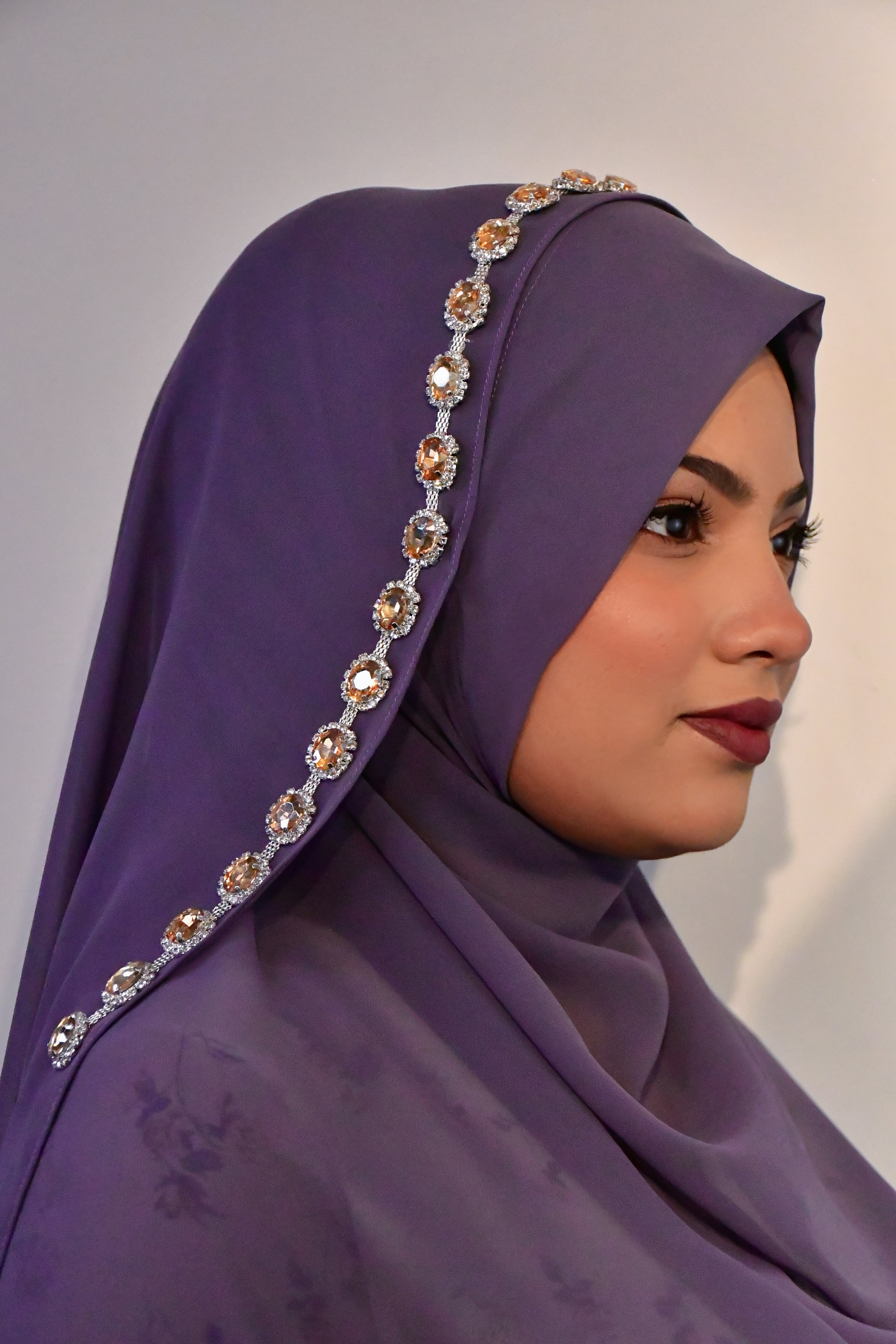 Instant - Ready To Wear/ Makhni Style Luxury Premium Diamond Hijab