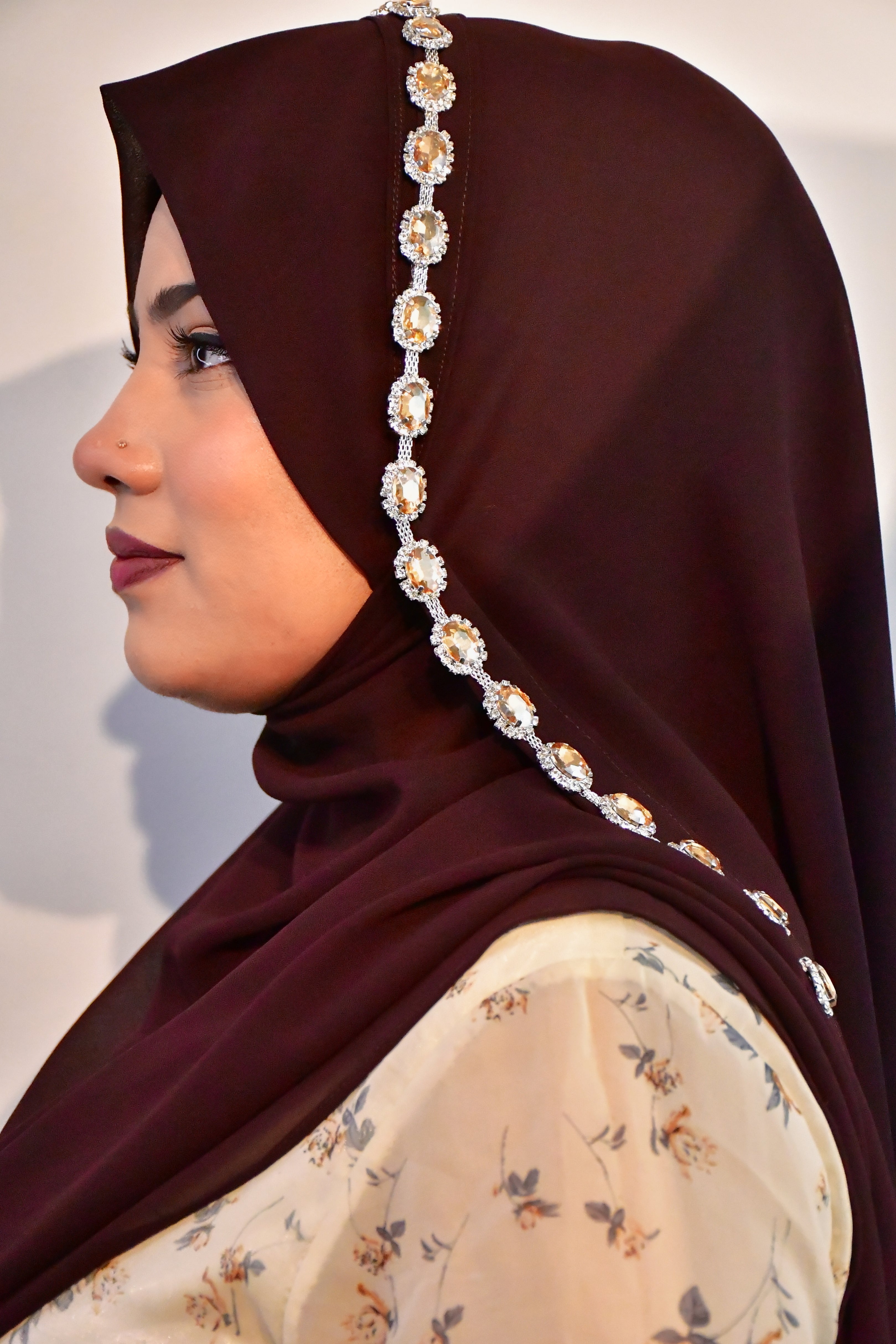 Instant - Ready To Wear/ Makhni Style Luxury Premium Diamond Hijab