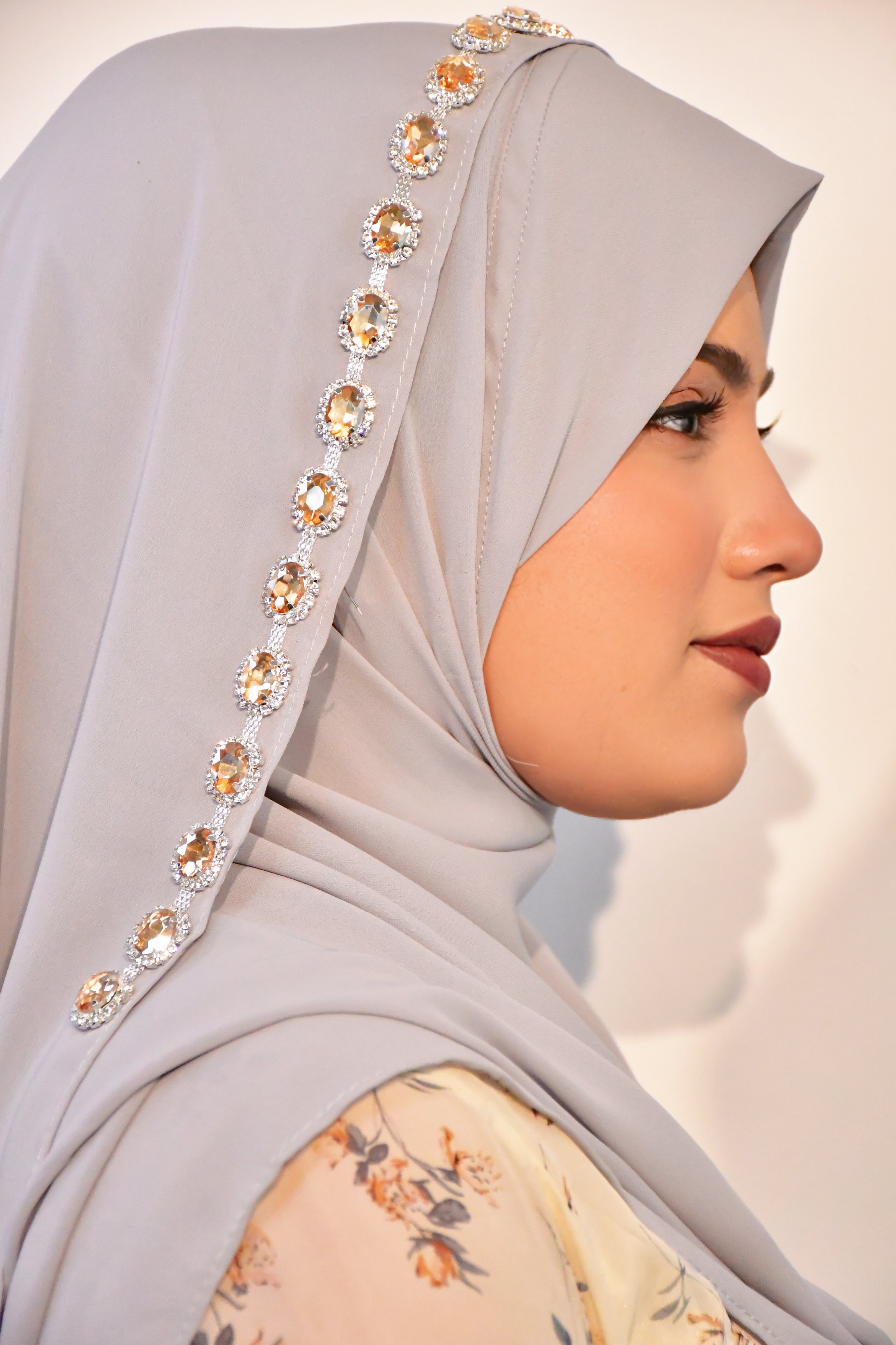 Instant - Ready To Wear/ Makhni Style Luxury Premium Diamond Hijab