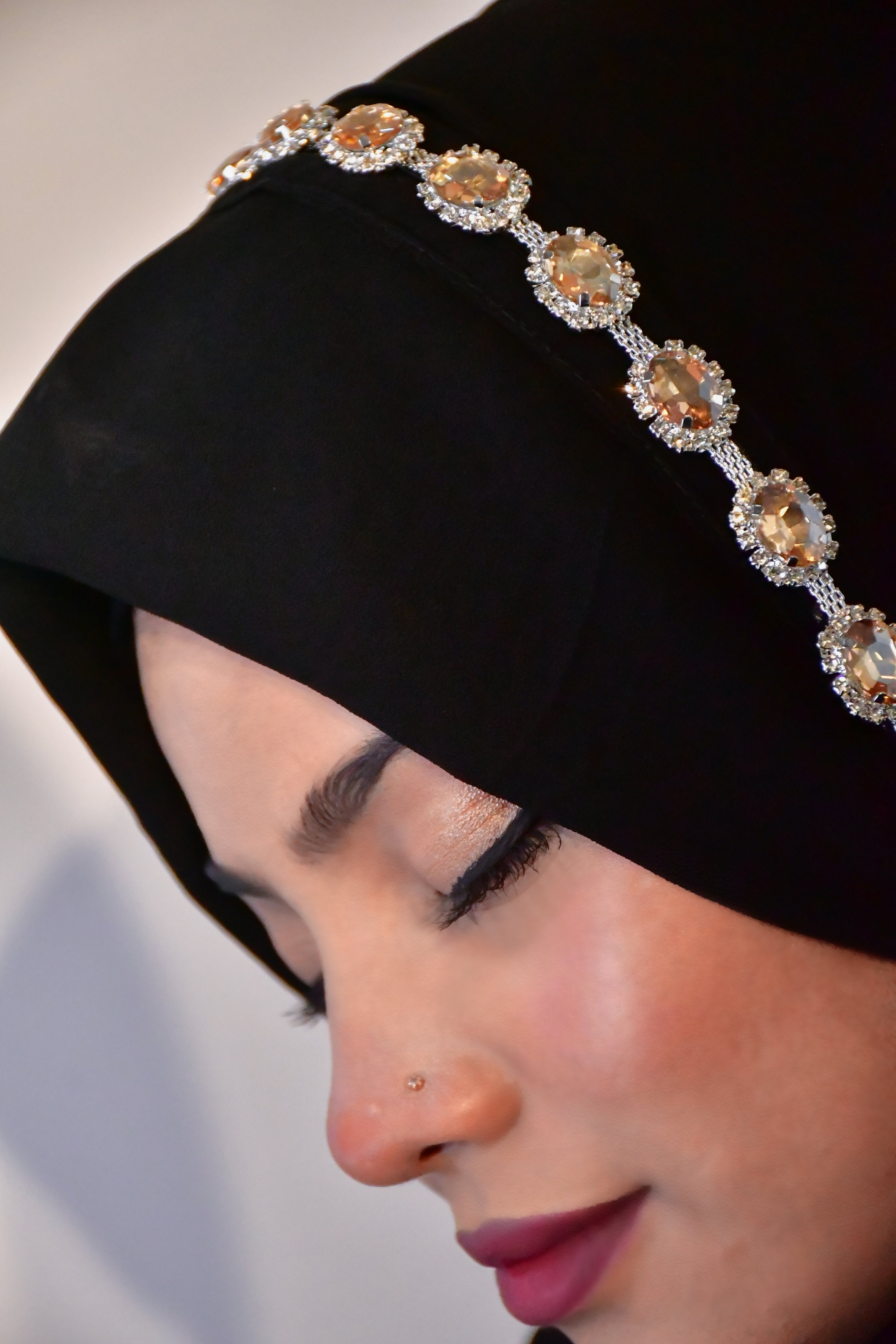 Instant - Ready To Wear/ Makhni Style Luxury Premium Diamond Hijab