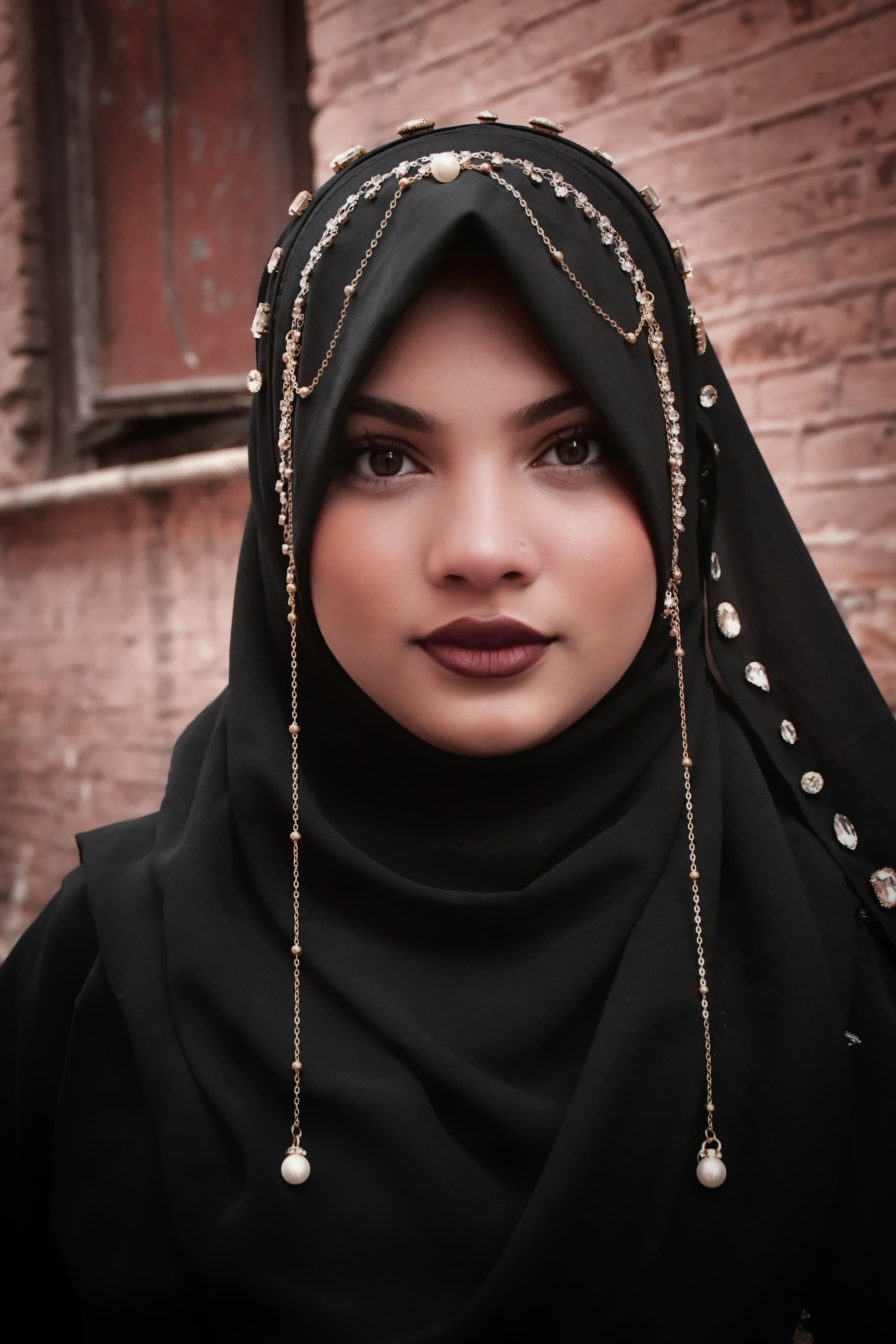 Instant - Black Ready To Wear/ Makhni Style Imported Lace Hijab Collection