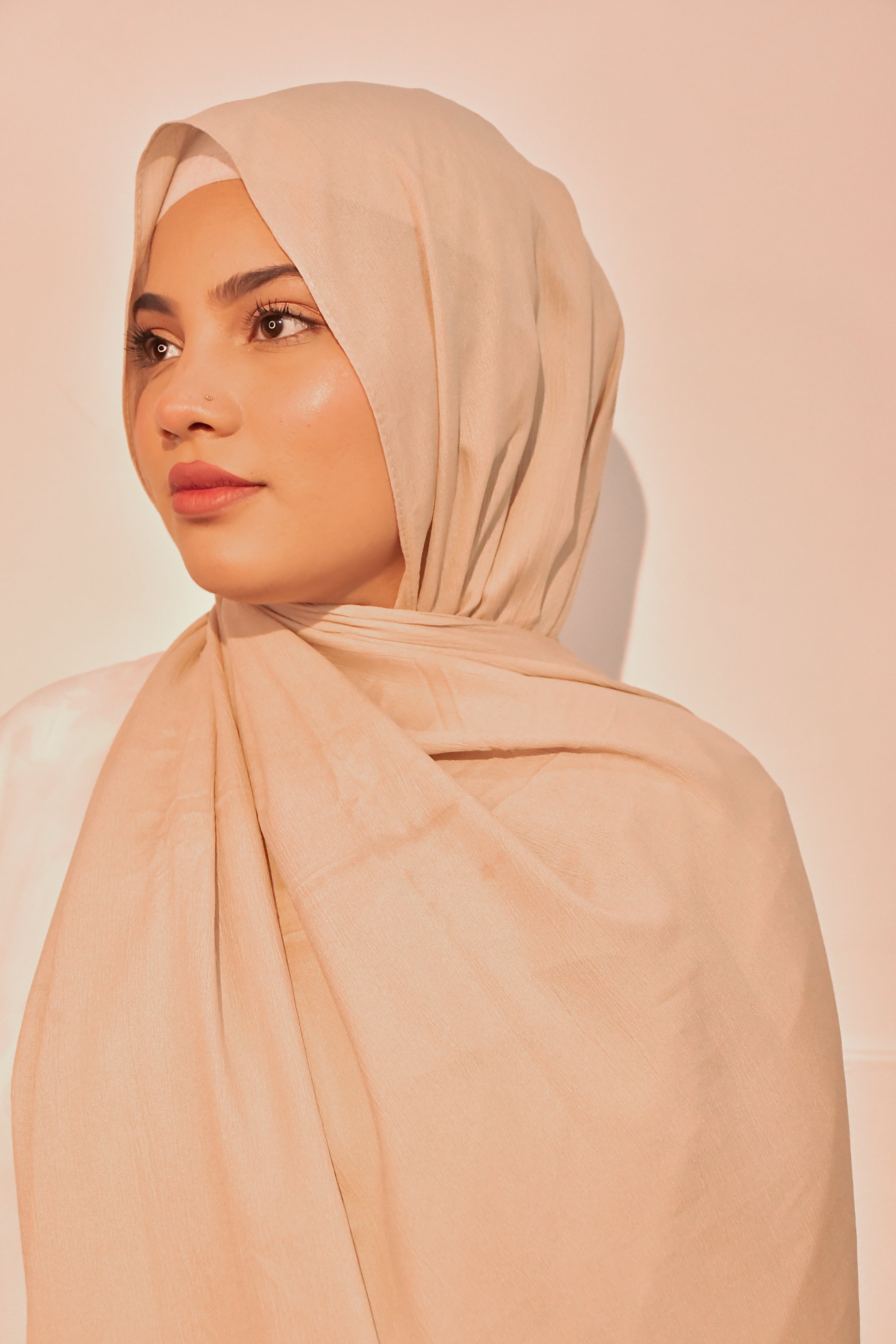 beige solft modal cotton scarf