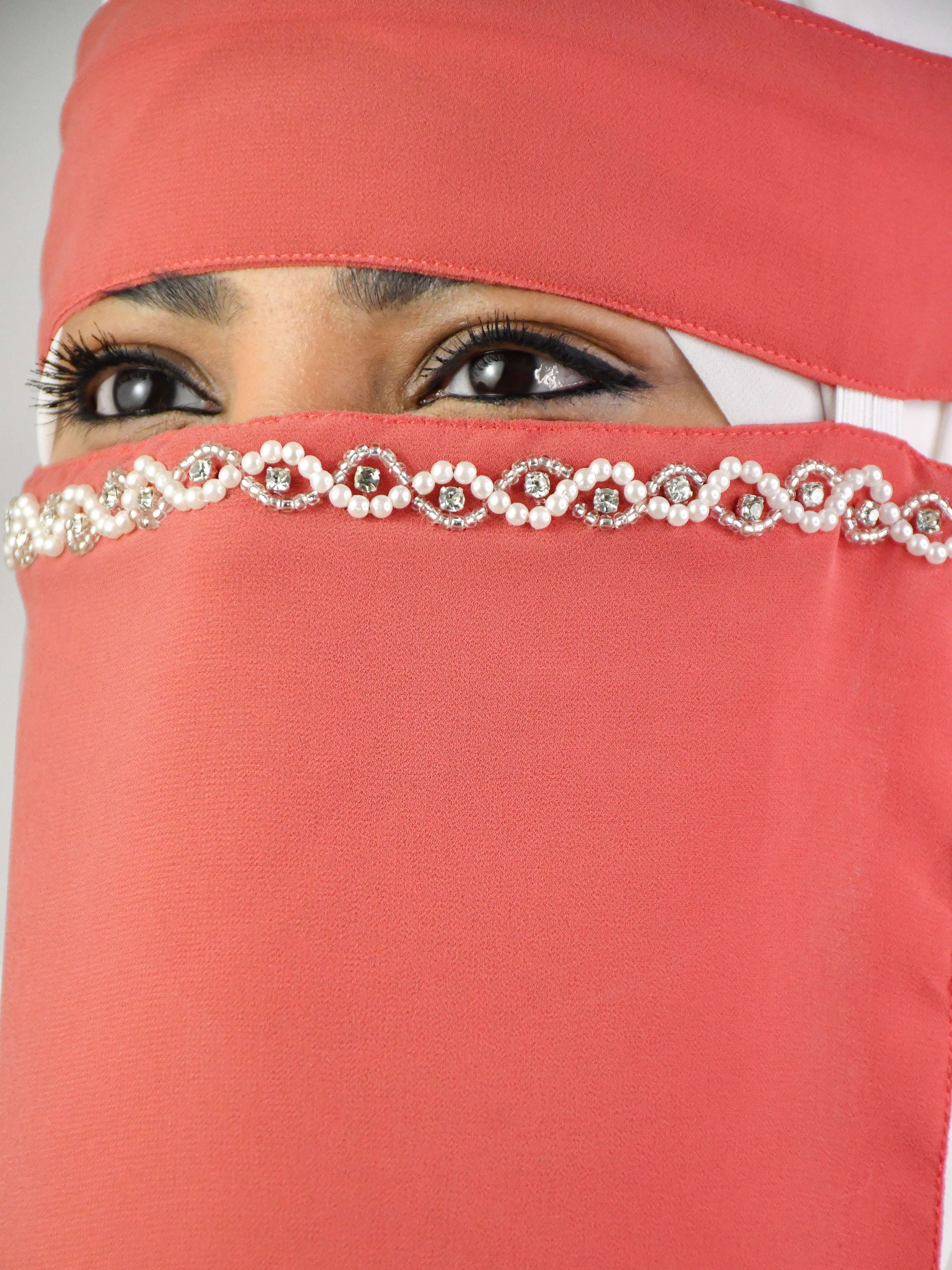 Handwork Bridal  Party Wear Short Saudi Imported Niqab