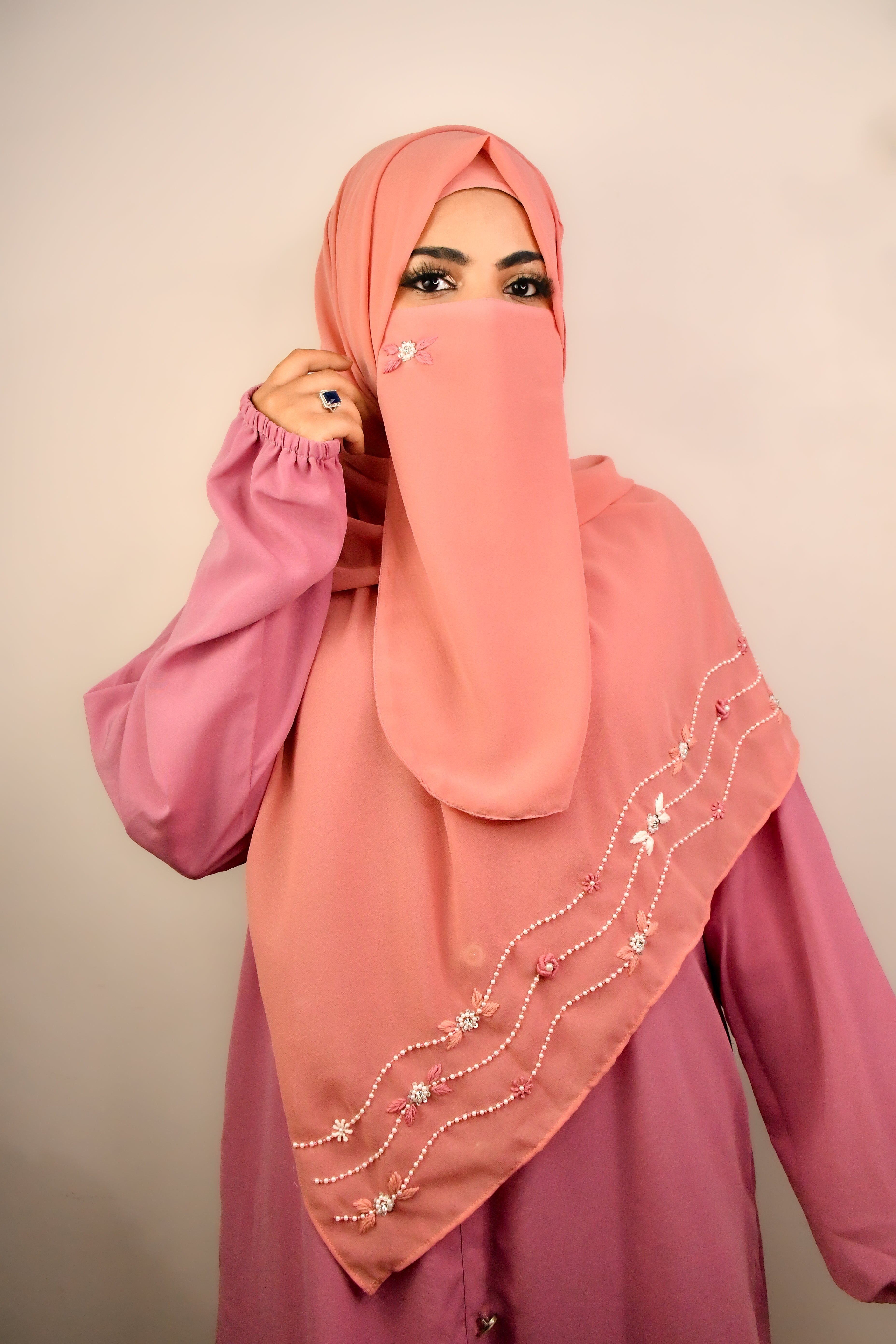 Luxury Premium Malaysian Chiffon Hijab With Naqab