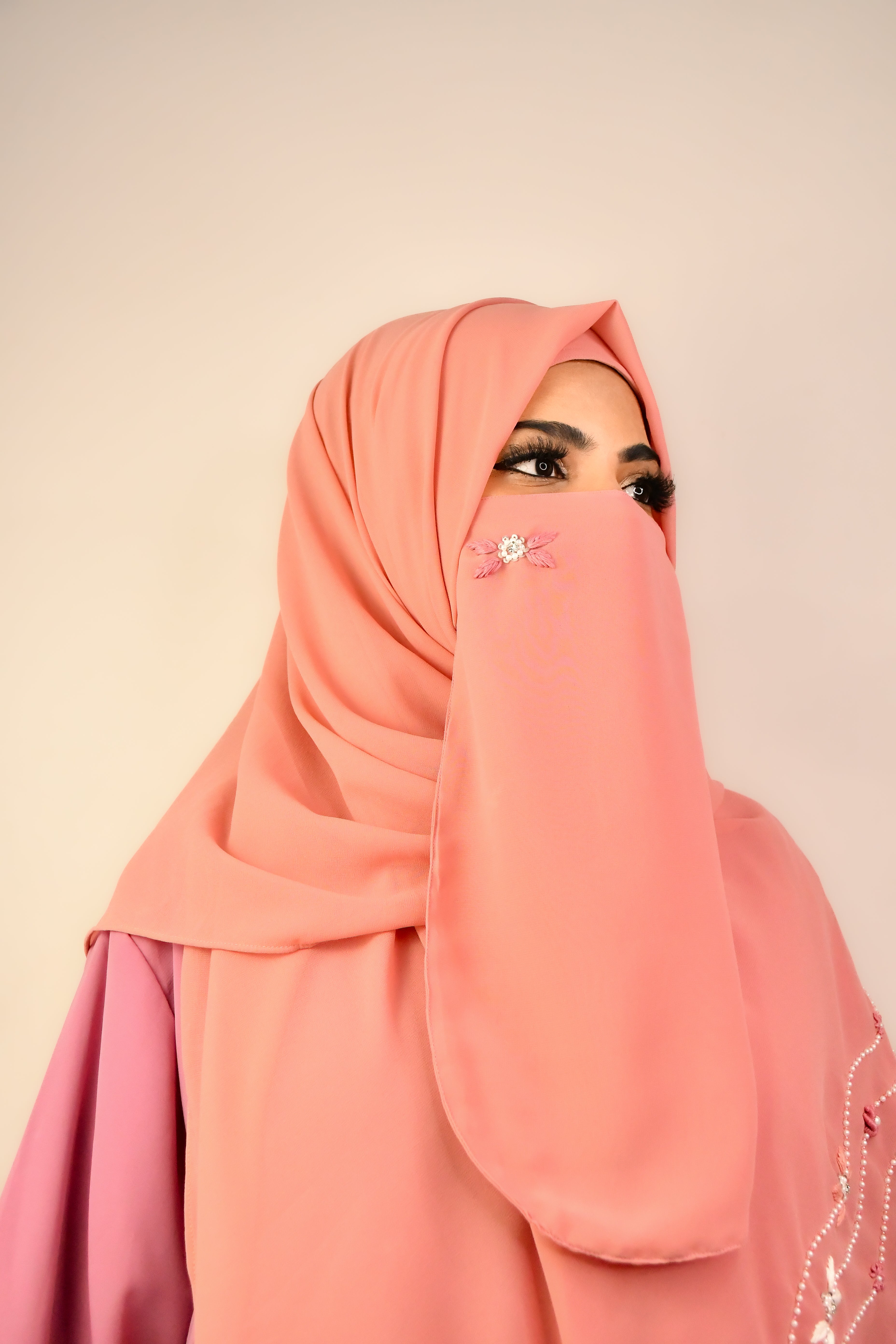 Luxury Premium Malaysian Chiffon Hijab With Naqab