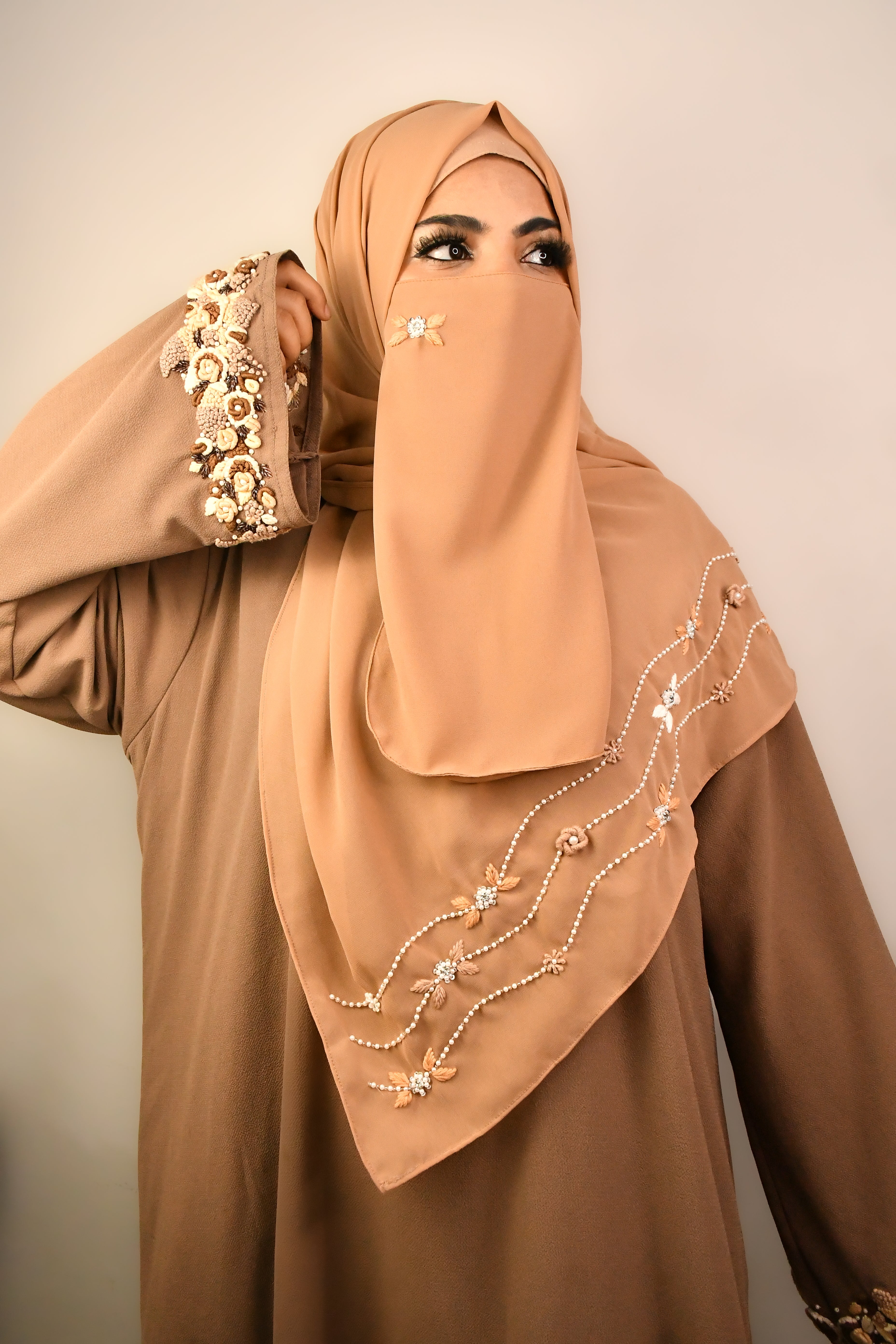 Luxury Premium Malaysian Chiffon Hijab With Naqab