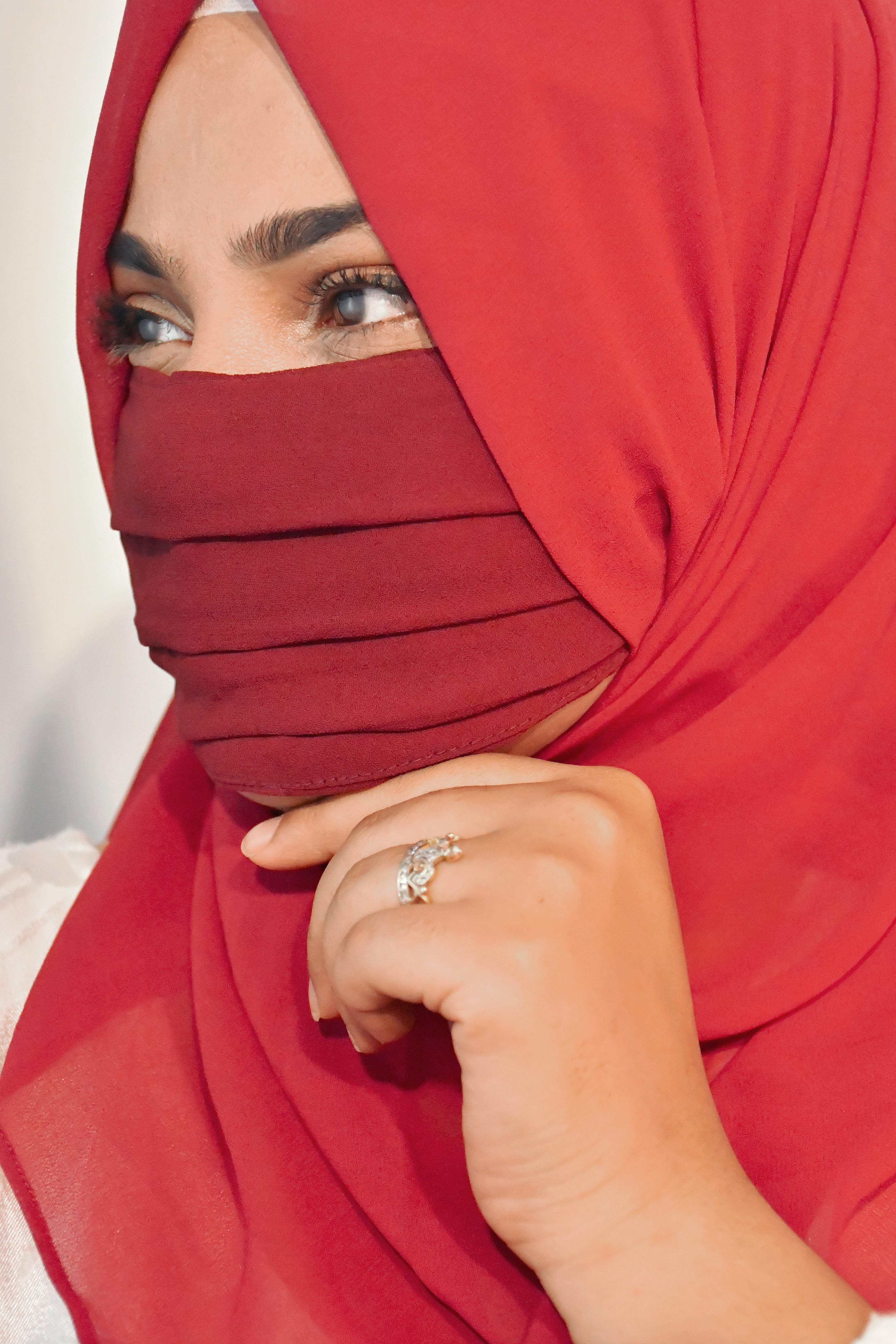 Plain Premium Hijab Friendly Mask