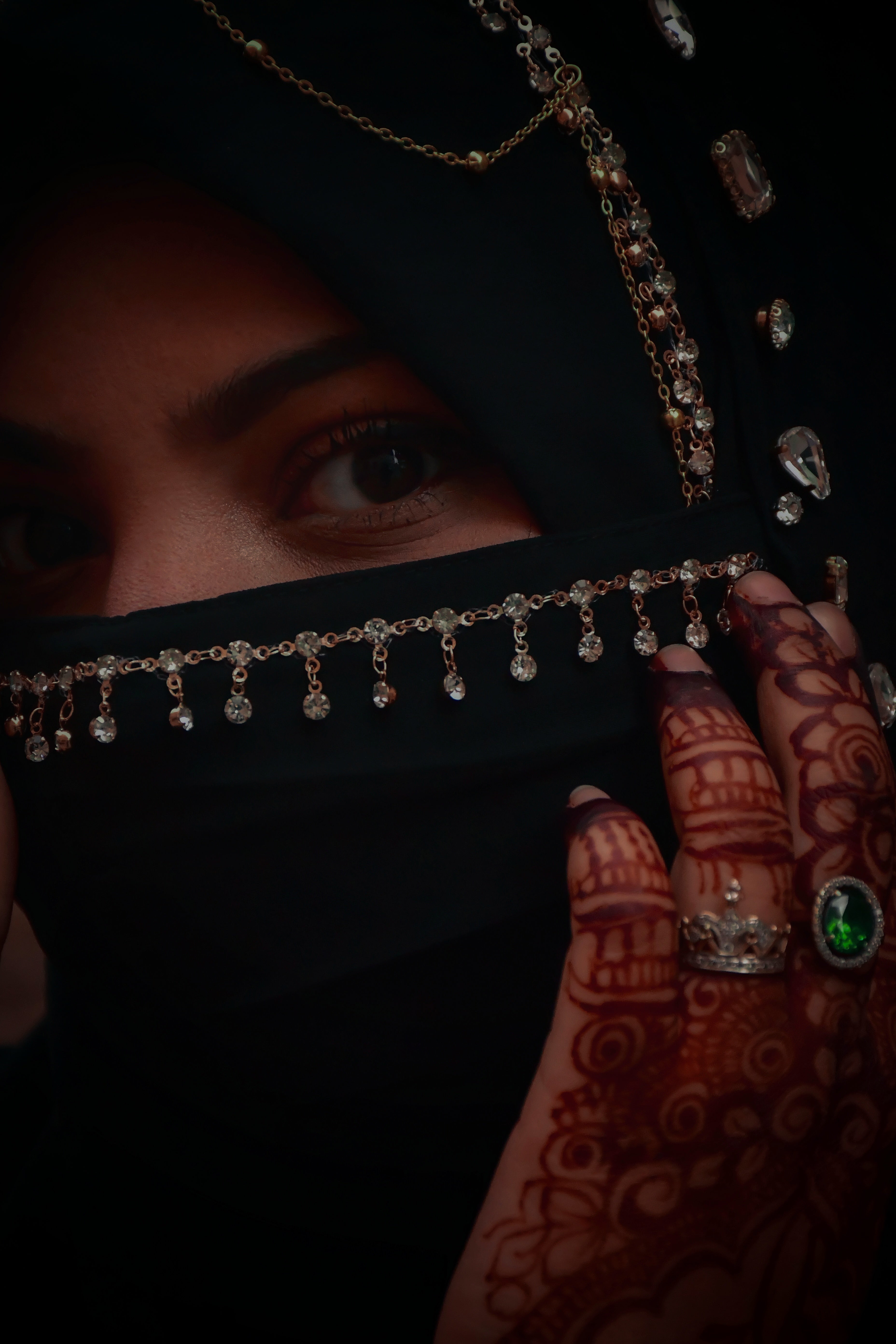 Jhoomar Lace Premium Hijab Friendly Mask