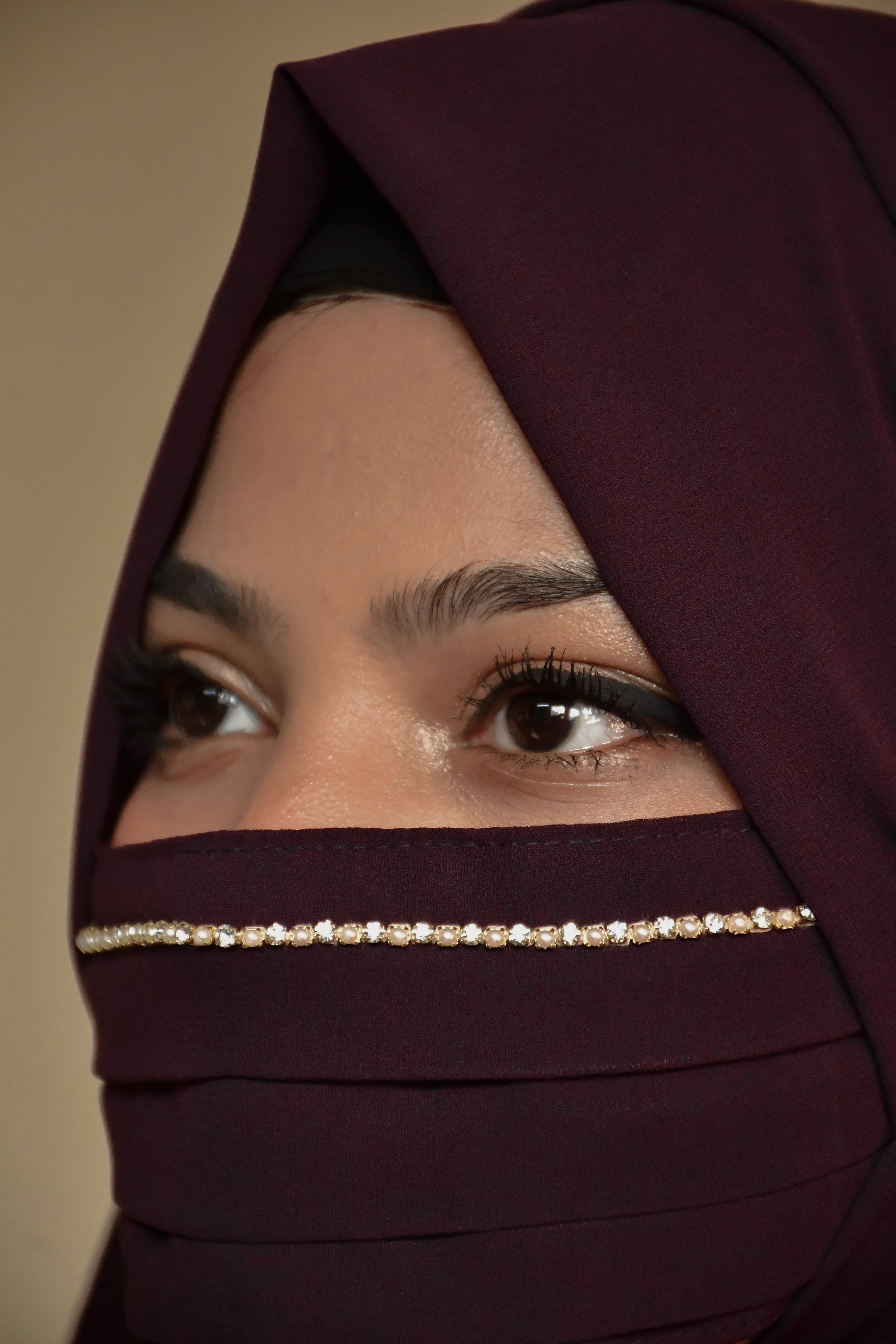 Diamond Handwork Premium Hijab Friendly Mask