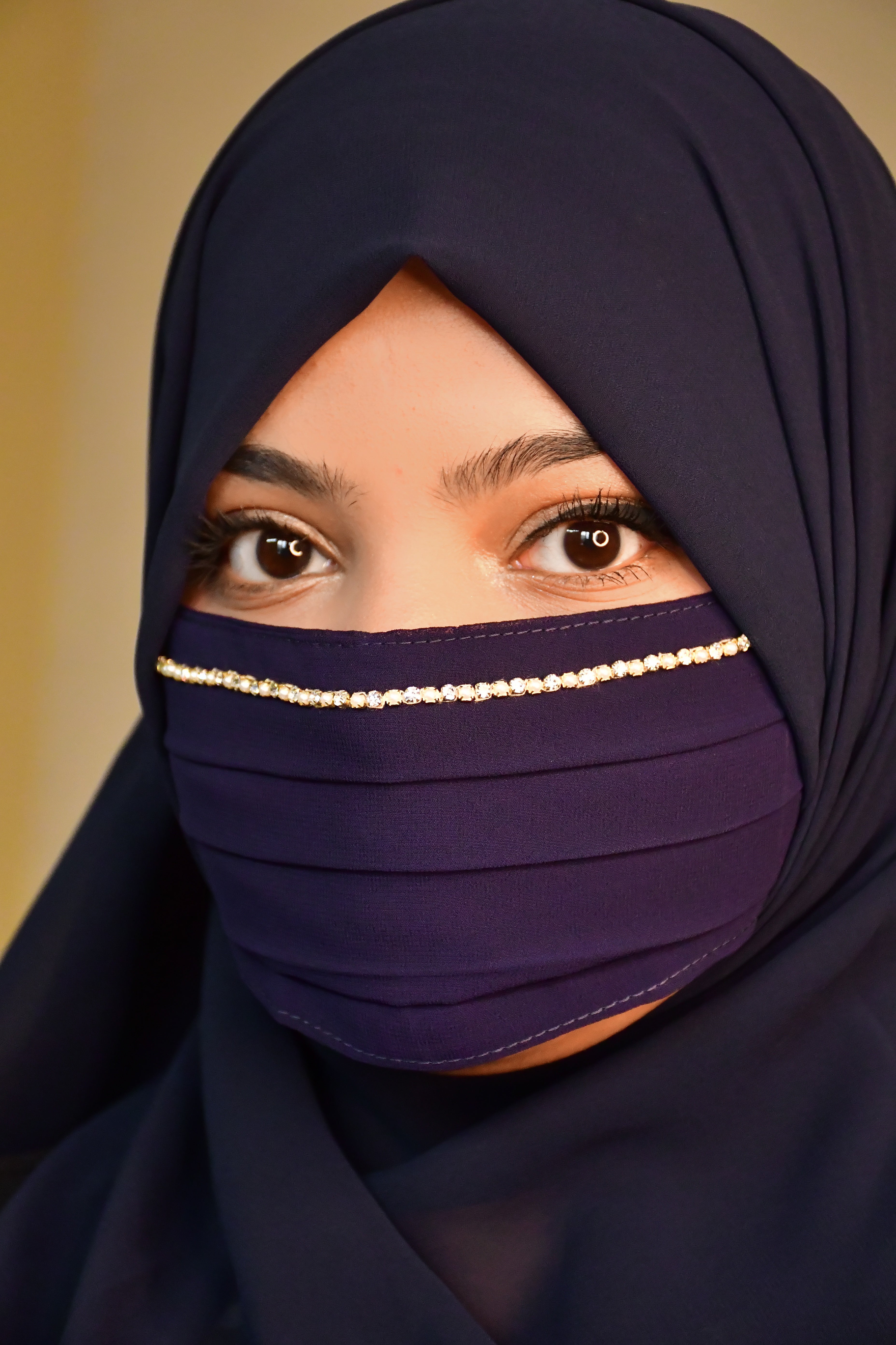 Diamond Handwork Premium Hijab Friendly Mask