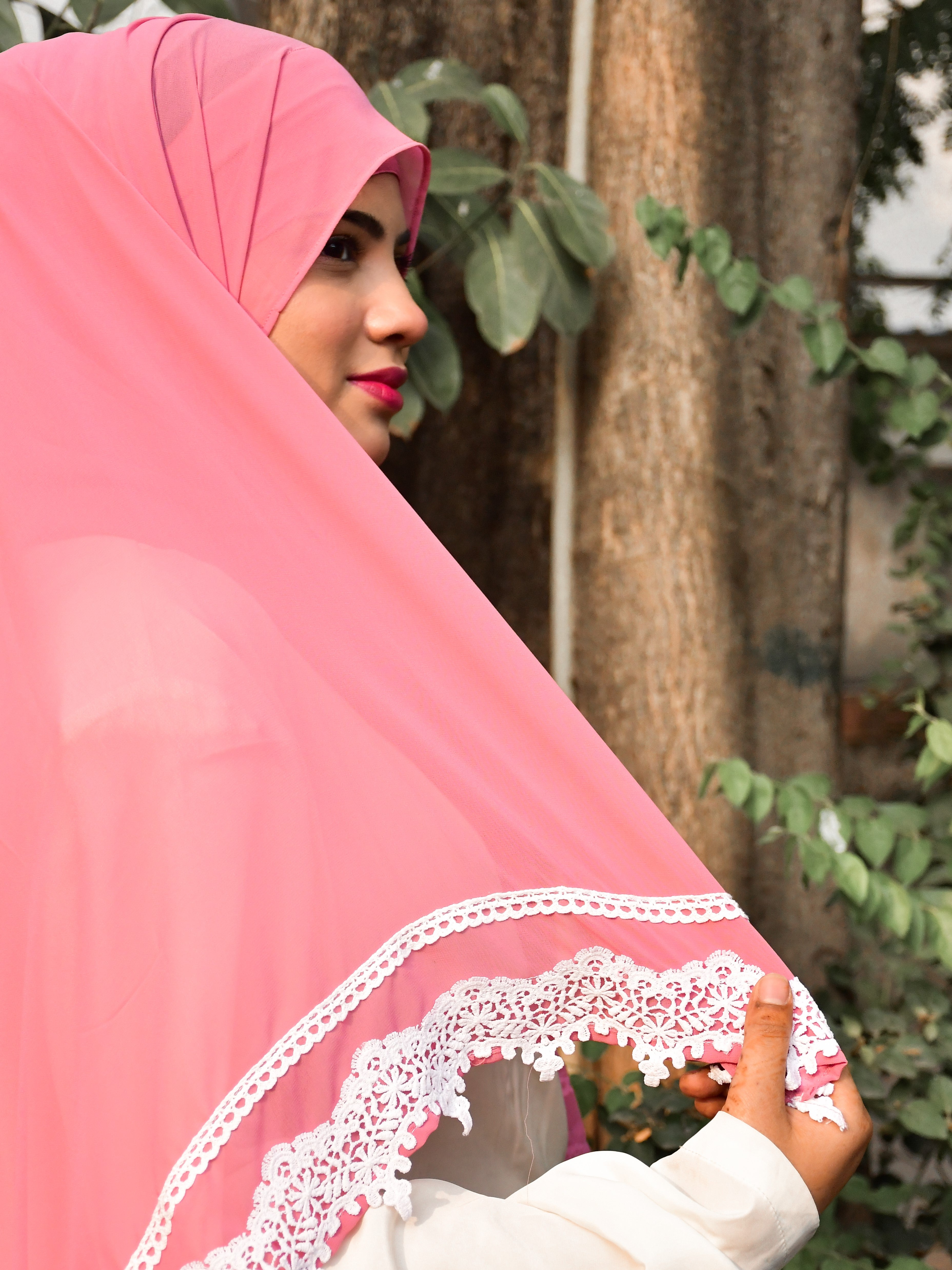 Instant Ready To Wear Premium Chiffon Attached Cap Hijab