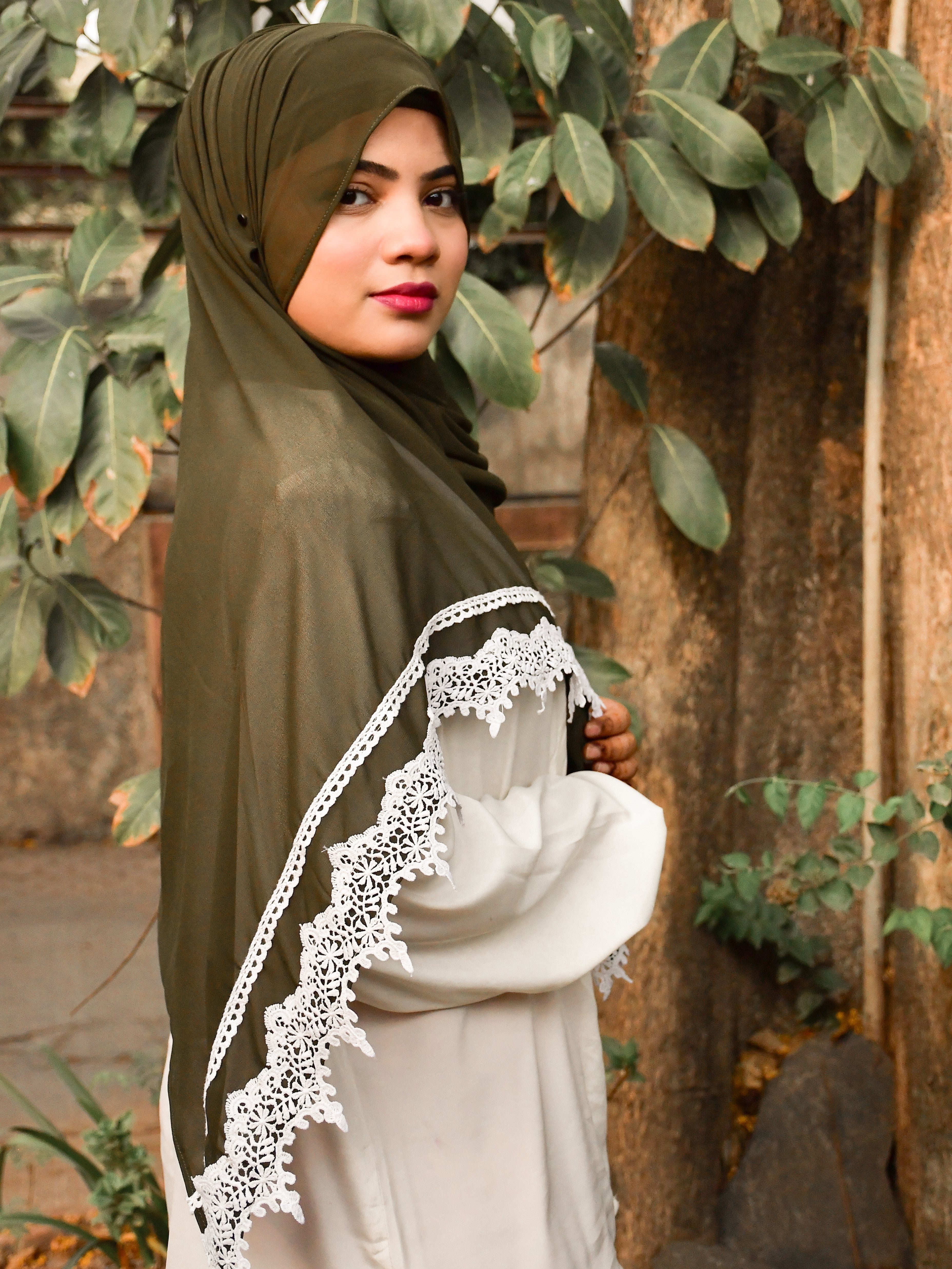 Instant Ready To Wear Premium Chiffon Attached Cap Hijab