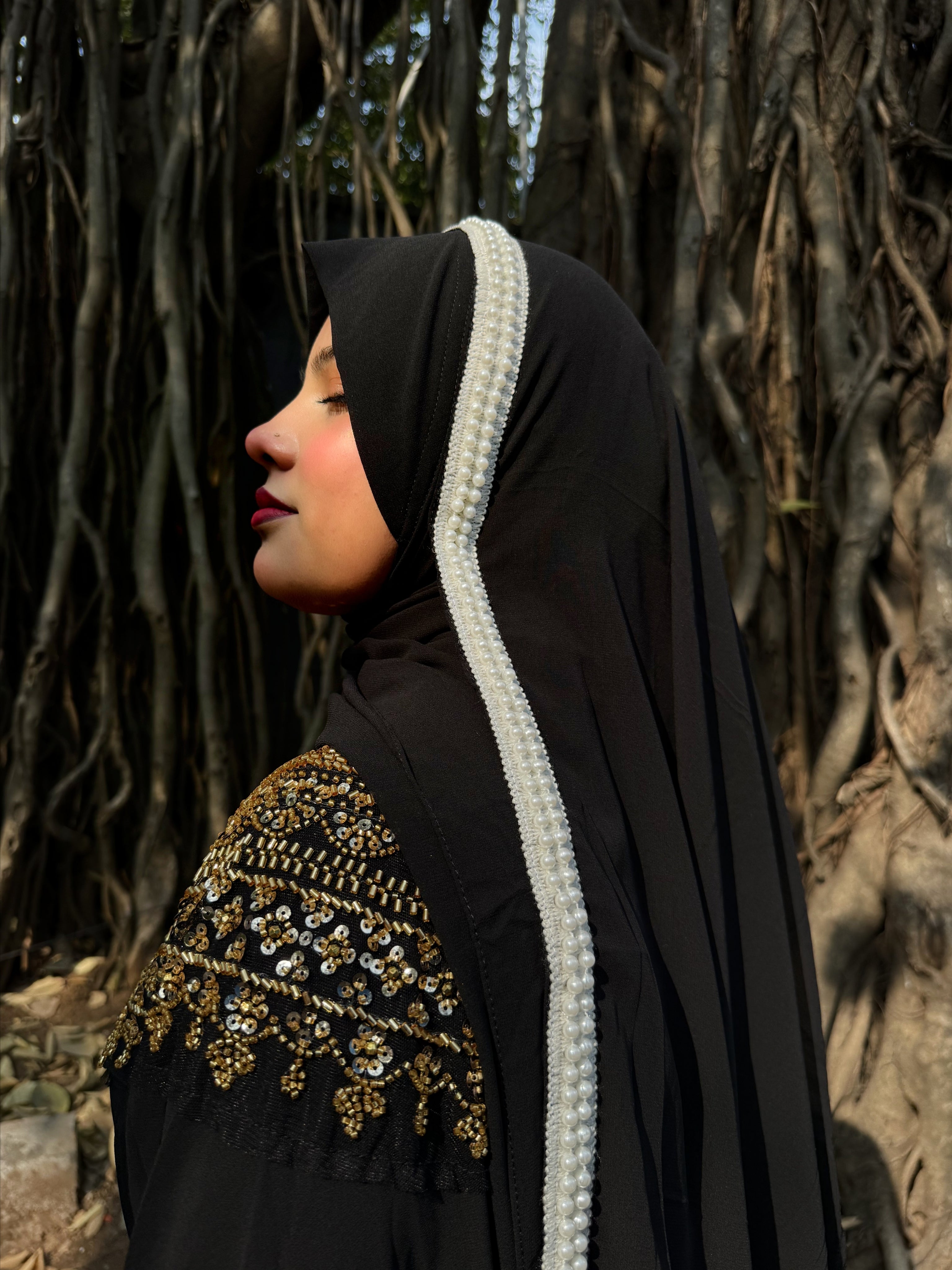 Instant - Daily Wear Ready To Wear/ Makhni Style Crochet Lace Hijab