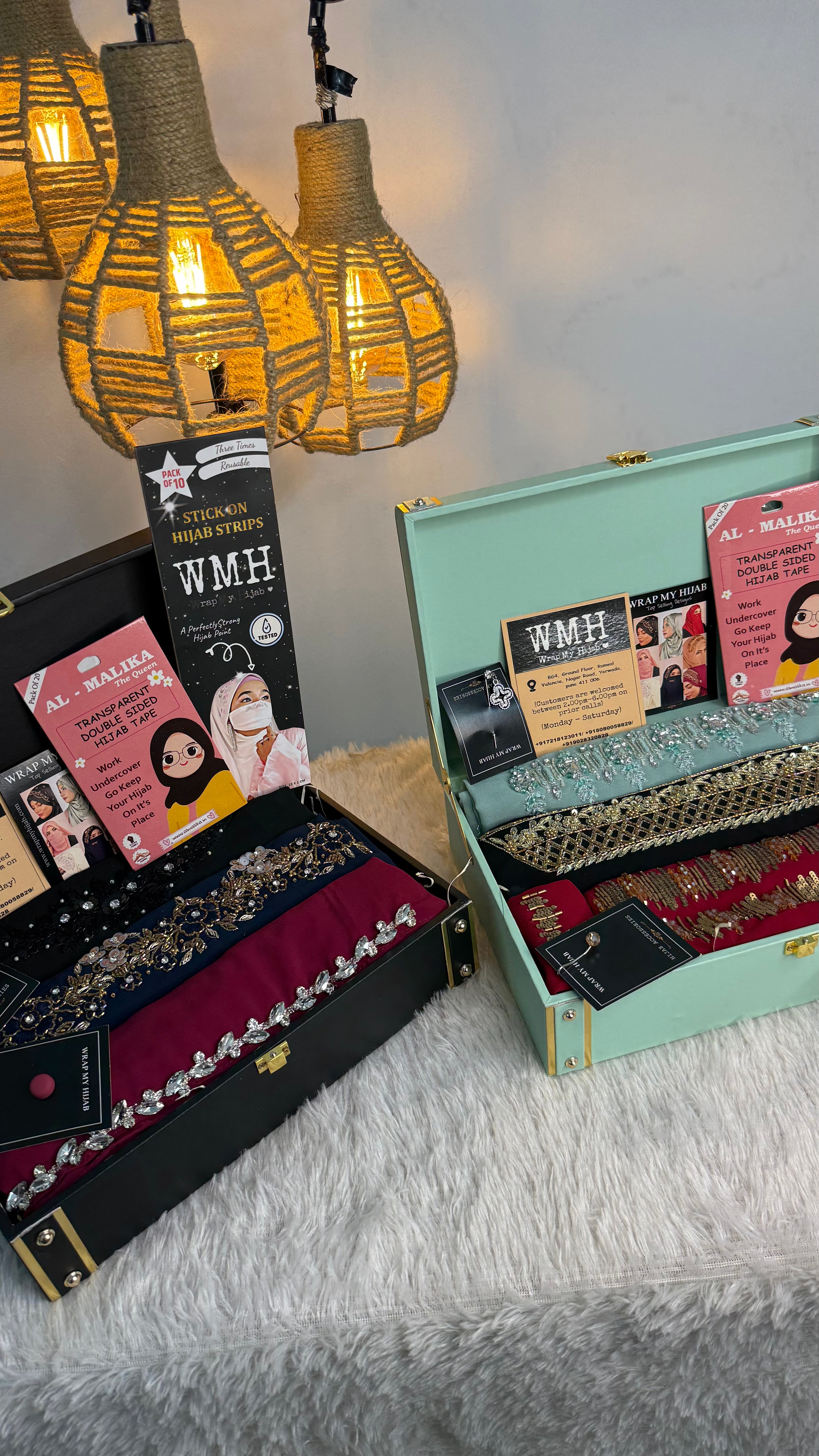 GRAND PREMIUM BRIDAL HIJAB HAMPER WITH BOX free shipping