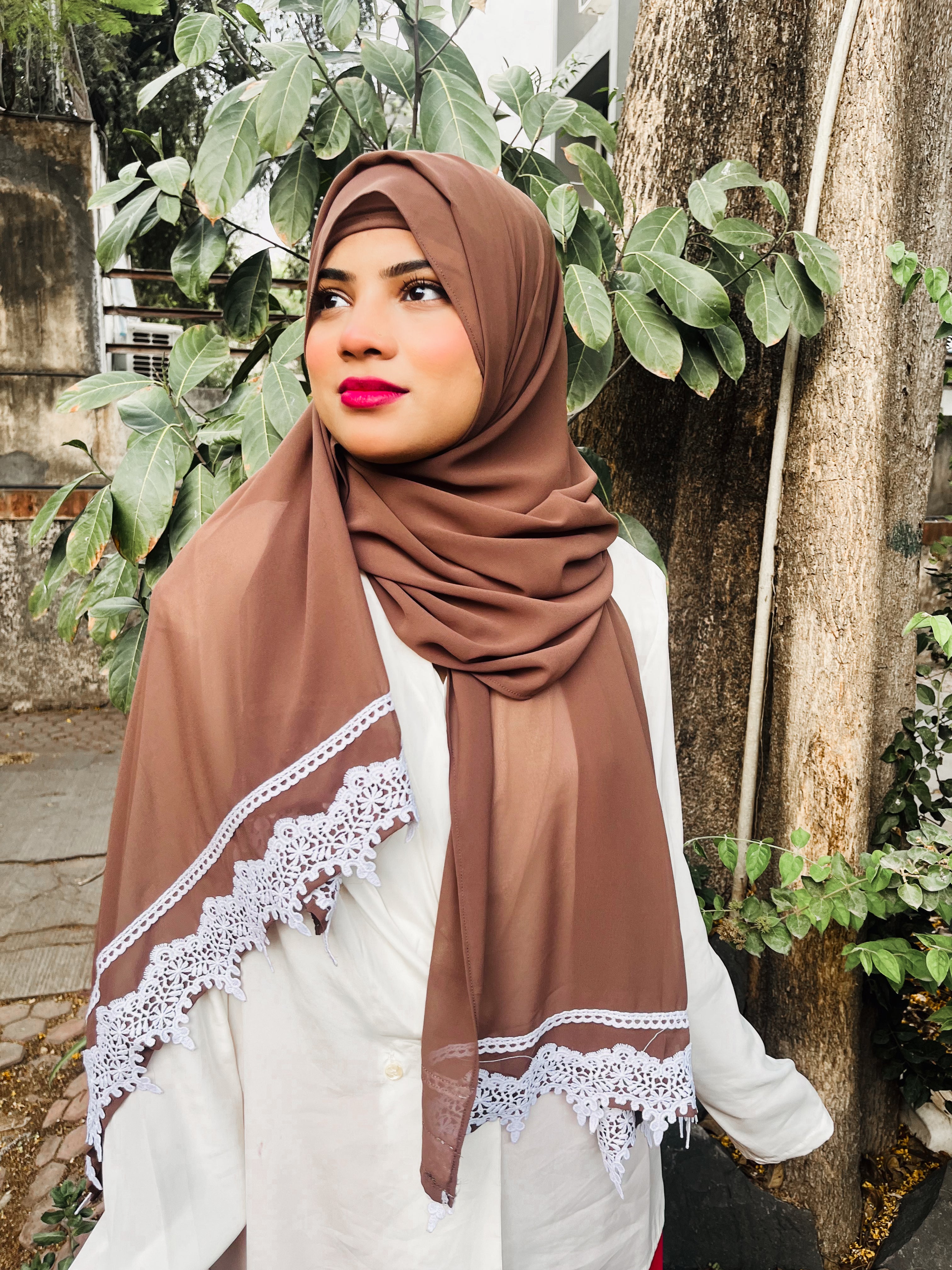 Instant Ready To Wear Premium Chiffon Attached Cap Hijab