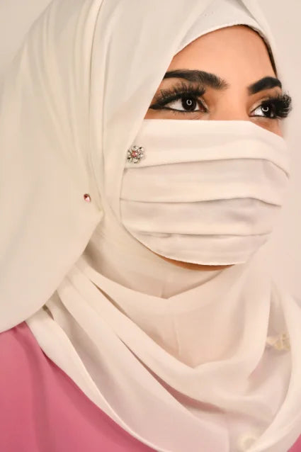 Partywear/ Wedding/ Diamond Hijab Friendly Mask