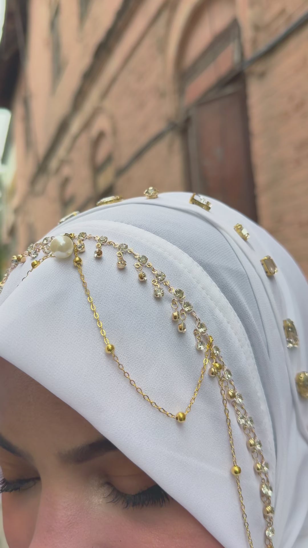 Instant - White Ready To Wear/ Makhni Style Imported Lace Hijab Collection