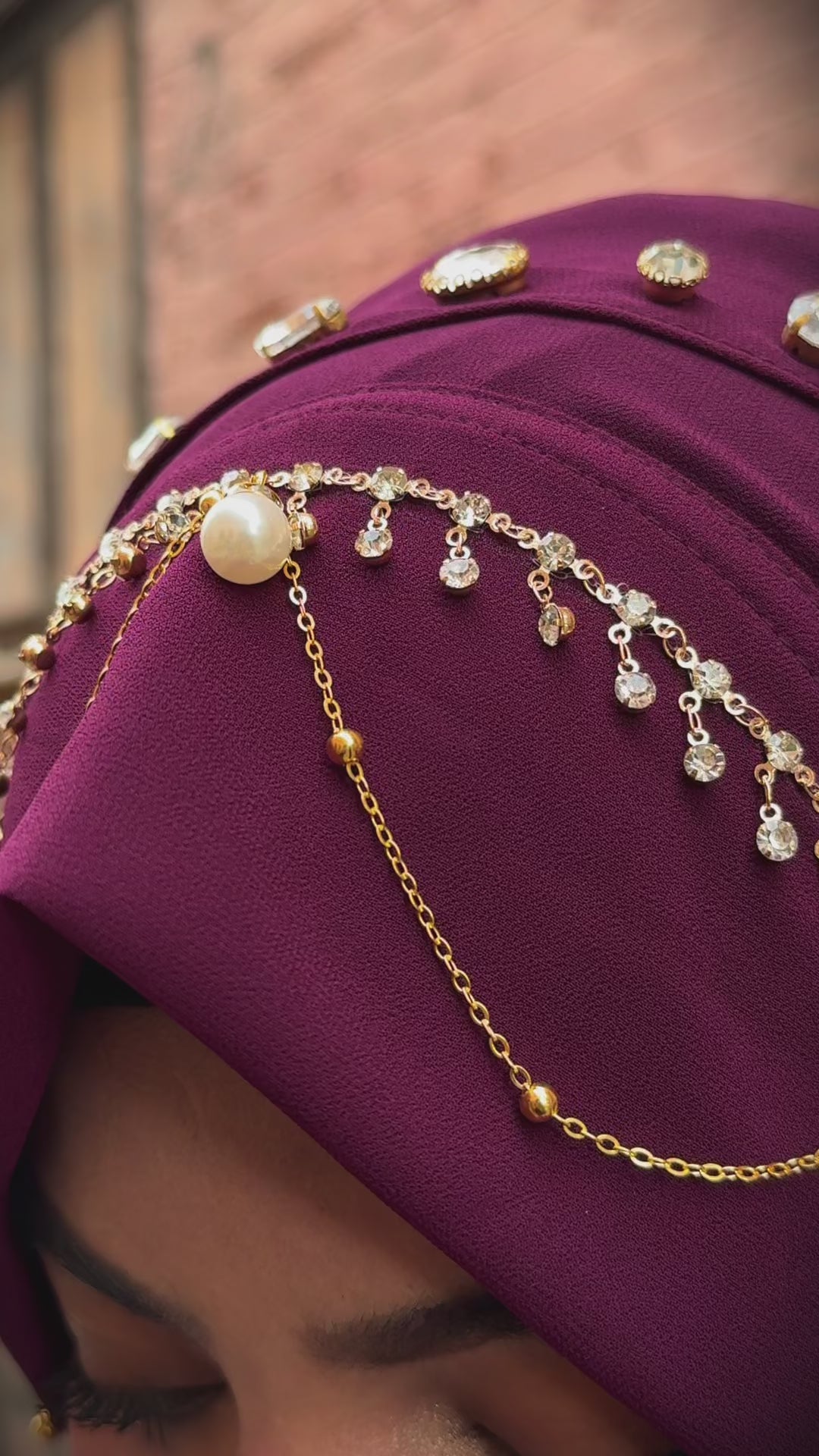 Instant - Majenta Ready To Wear/ Makhni Style Imported Lace Hijab Collection