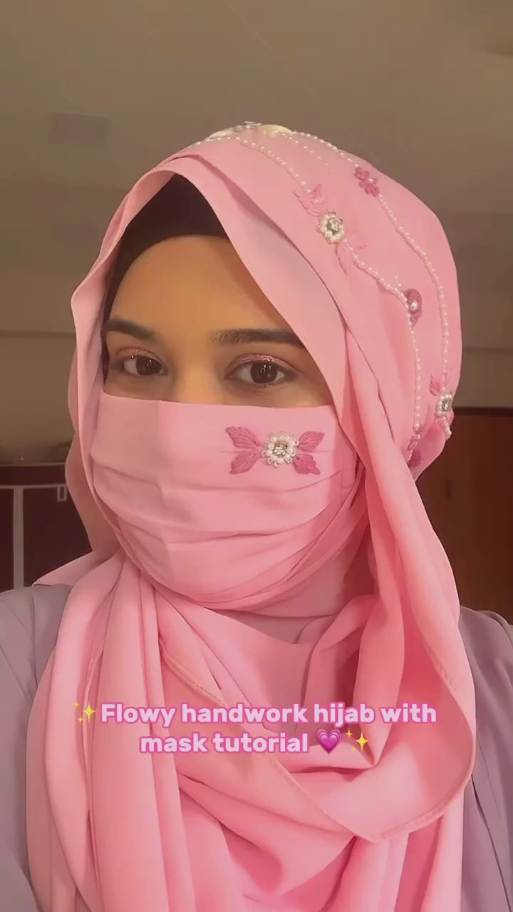 Luxury Premium Malaysian Chiffon Hijab With Naqab