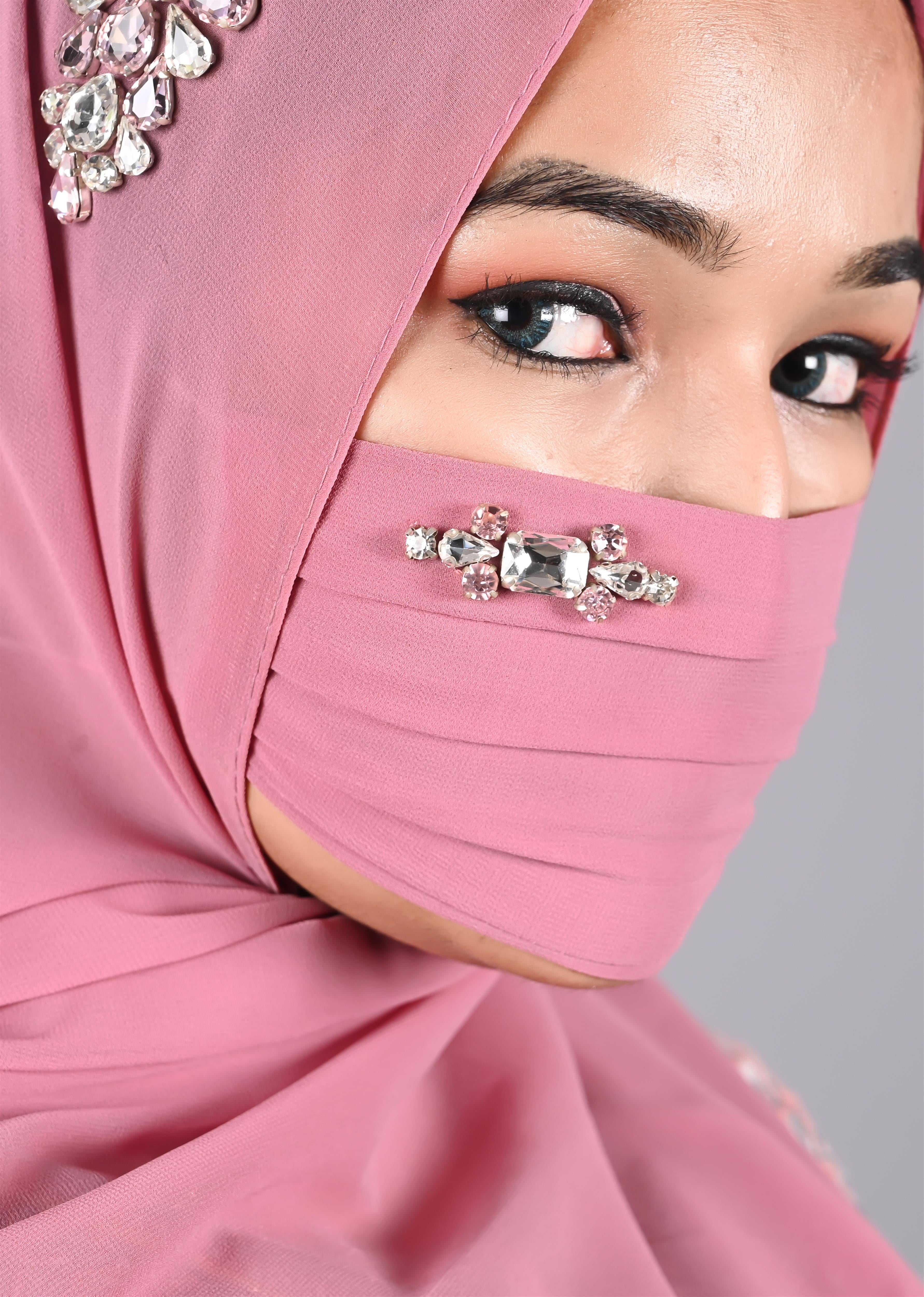 Luxury Diamond Premium Hijab Friendly Mask