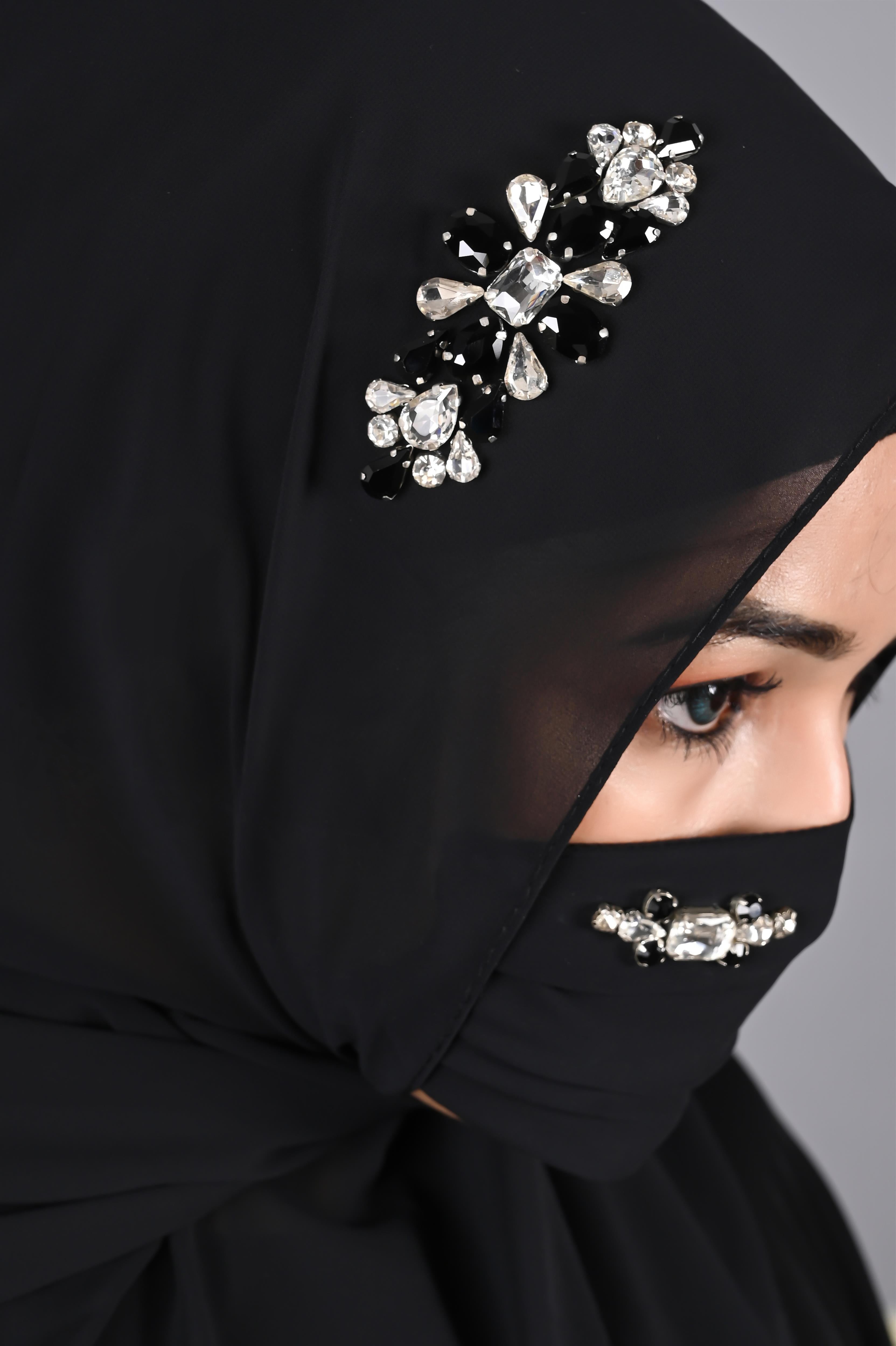 Luxury Diamond Premium Hijab Friendly Mask