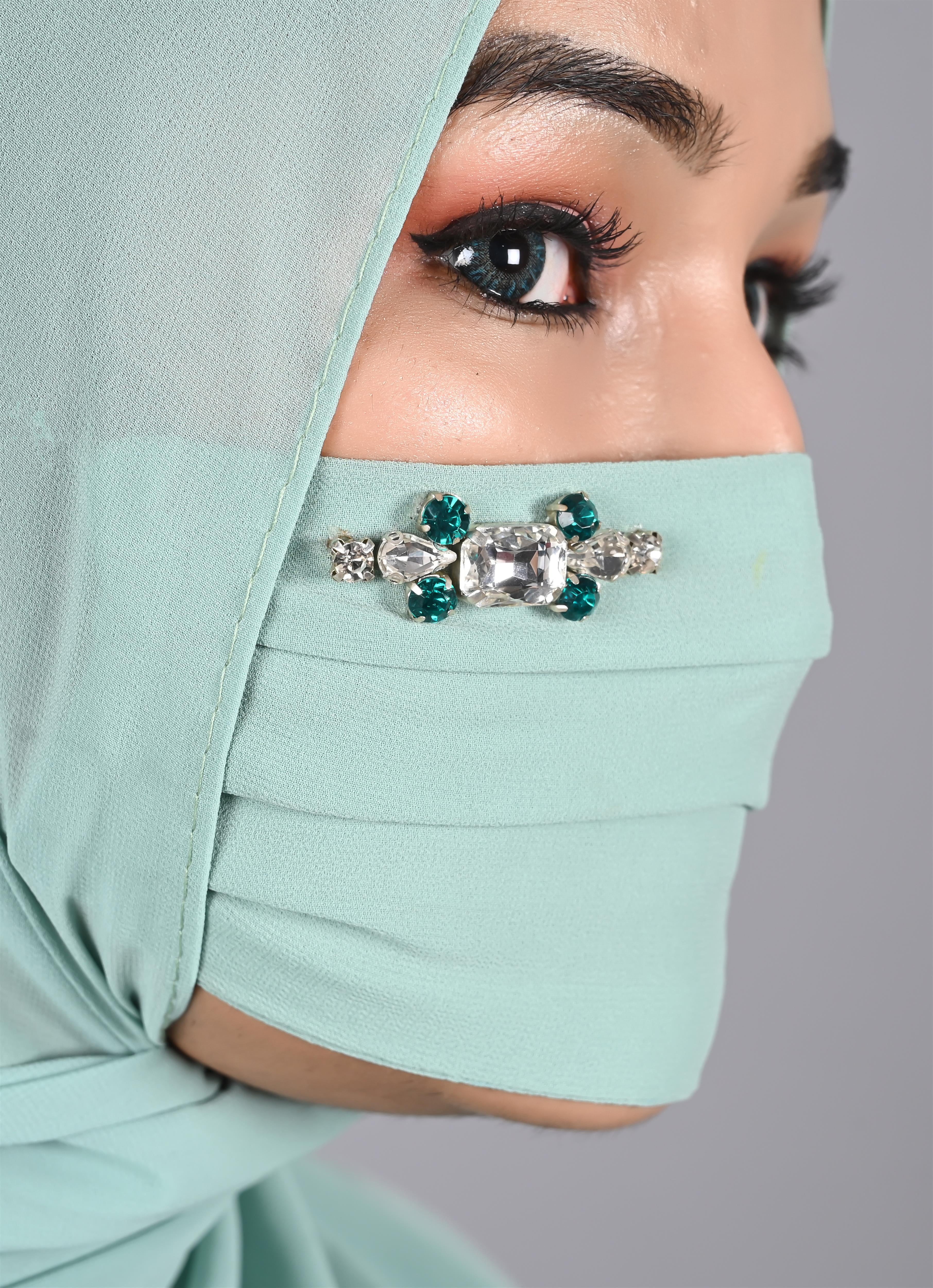 Luxury Diamond Premium Hijab Friendly Mask